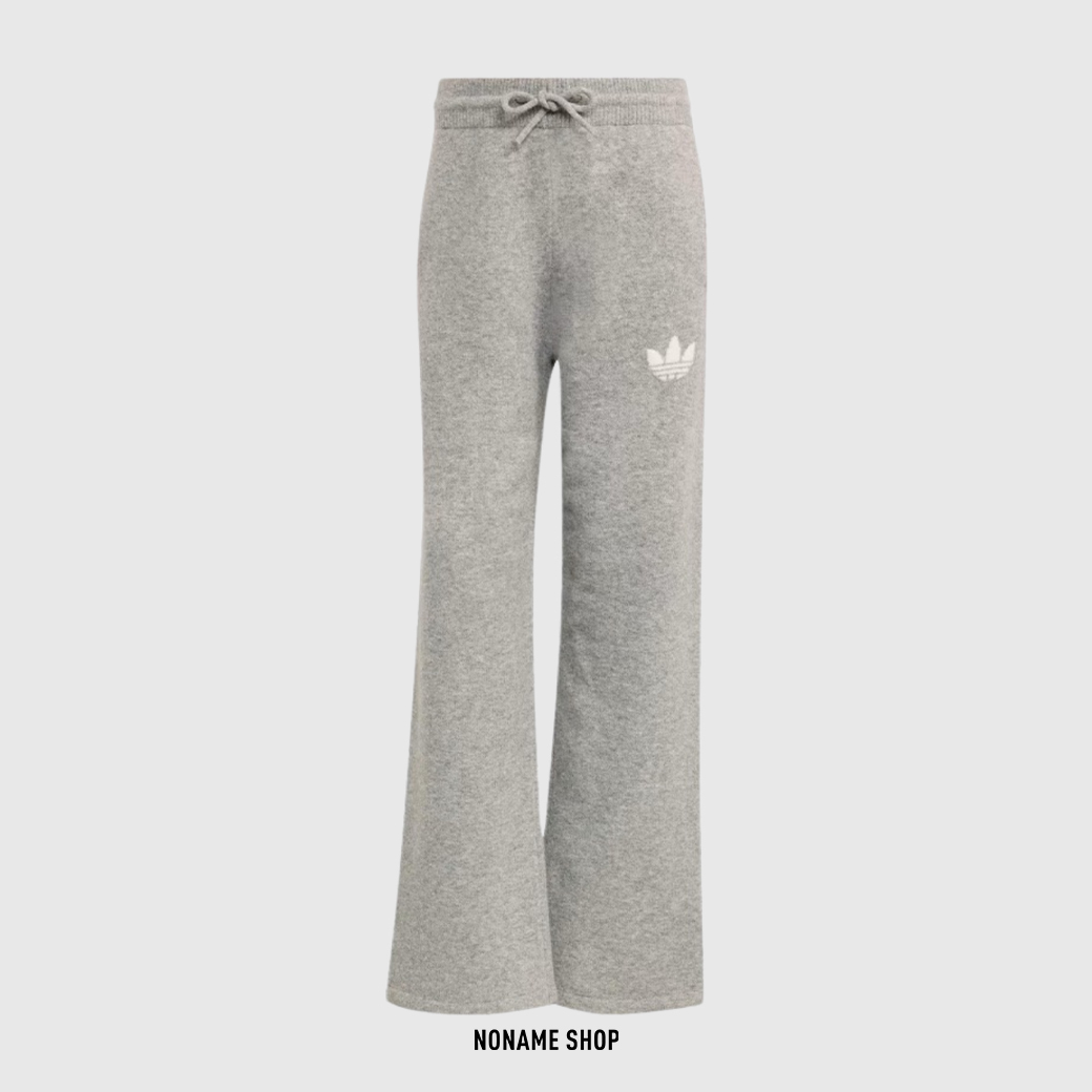 ADIDAS ORIGINALS ATHLETIC DEPT 針織 柔軟 親膚 落地 長褲 灰色 (女款)