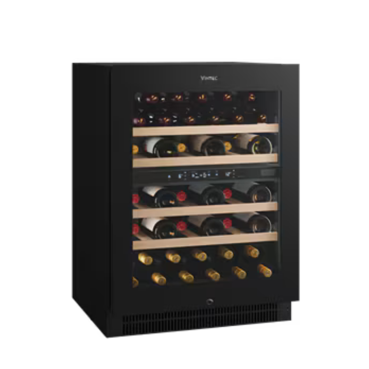 VINTEC | VWD820SCB-X | 4 Wooden Shelves | Dual Zone