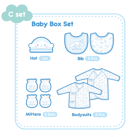 【Petit House】 新生兒系列：禮品套裝C