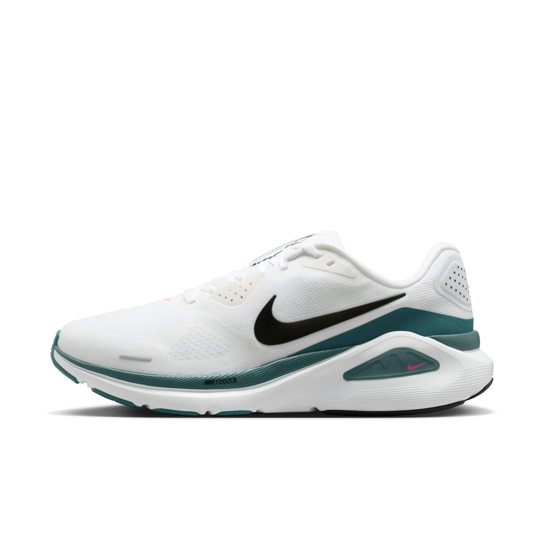 男鞋 NIKE STRUCTURE 26 白綠 緩震 網布 透氣 支撐 慢跑 運動鞋【HJ1102-115】
