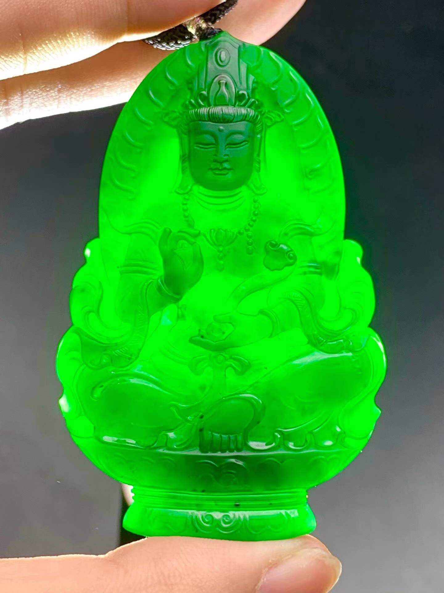 955948 翡翠墨翠如意觀音