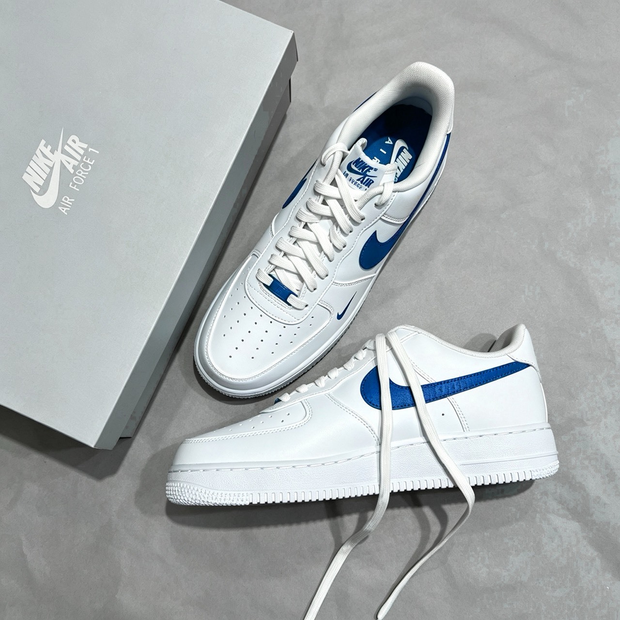 Nike Air Force 1 Low '07 ''White Game Royal'' 白皇家藍 iv5732-100