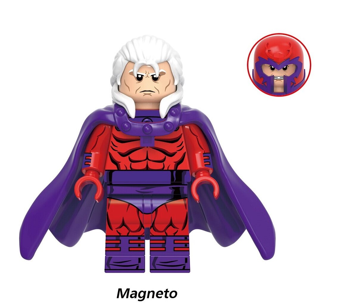 X-Men Magneto Custom Minifigures Fit Lego G0221 GH0947