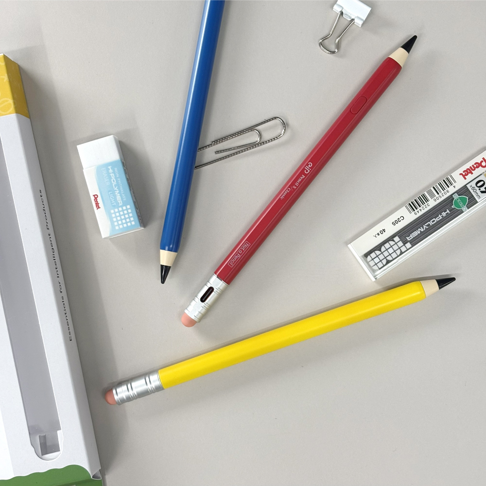 eiP Pencil X Class 2018 ~ 2026 年間的 iPad 主動式觸控筆, 黃色