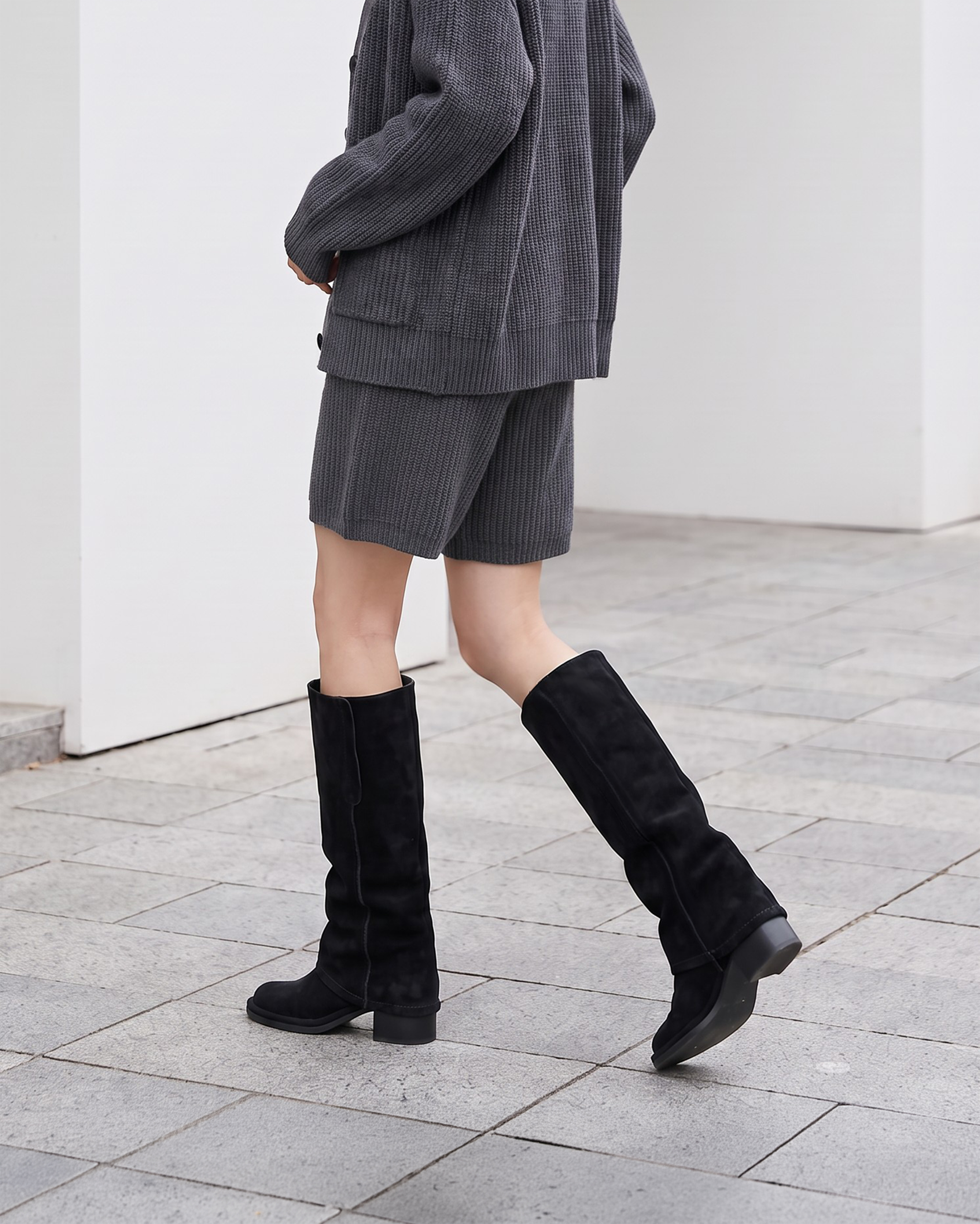Hangover Boot 麂皮中跟長靴