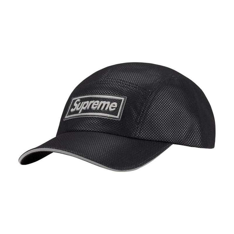Supreme Metallic Mesh Camp Cap Black 金屬 反光 網帽 帽子 黑色 FW26H16-BK [台灣現貨]