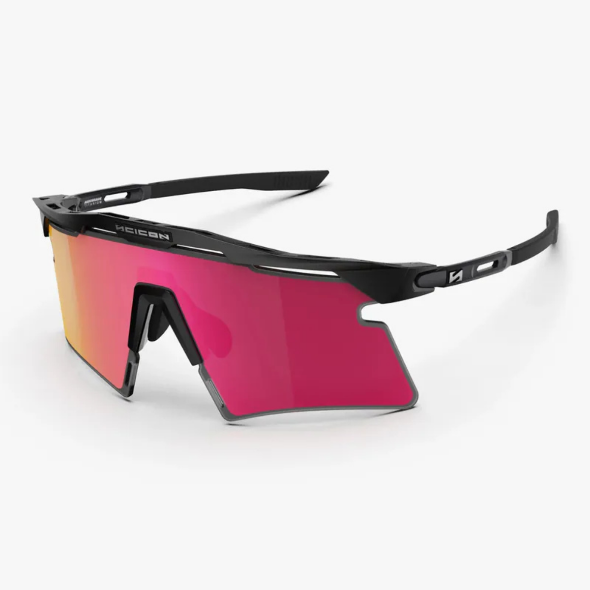 新款【SCICON】 AEROSHADE 2.0 TITANIUM 運動眼鏡 霧黑框 / 鏡面紅片