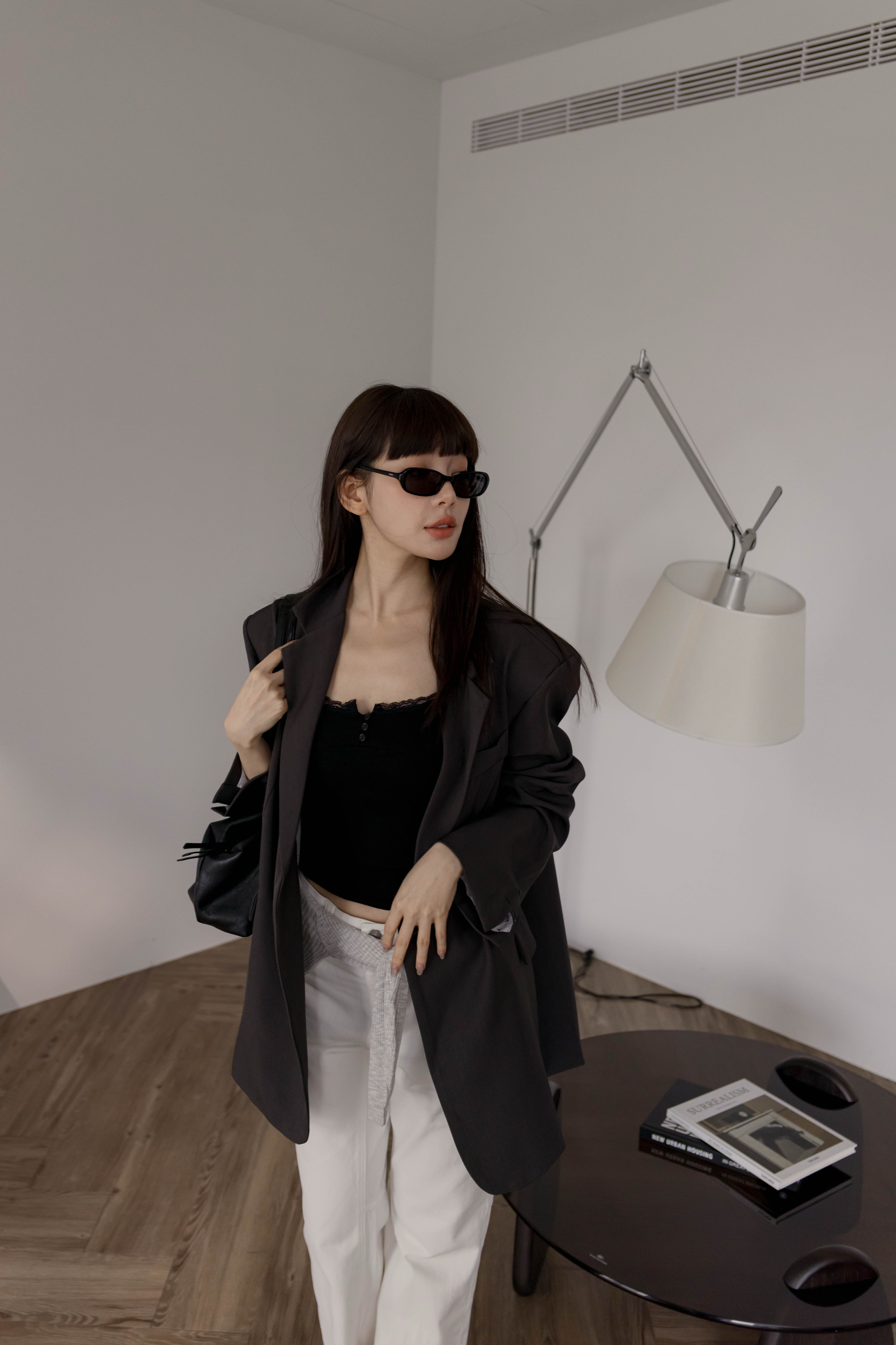 (預購)#AW10側排釦西裝外套(黑/深灰/奶油綠)