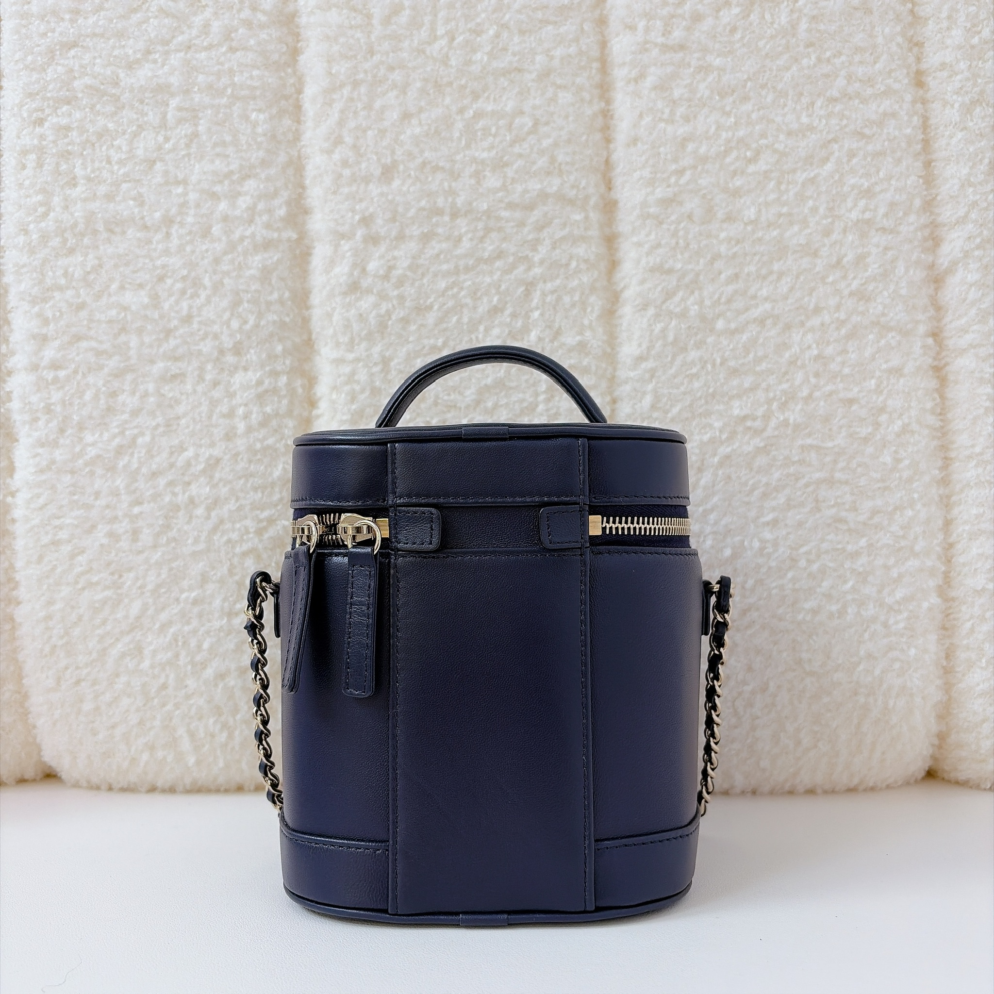 Chanel CC Mania Vanity Case - Navy / GHW