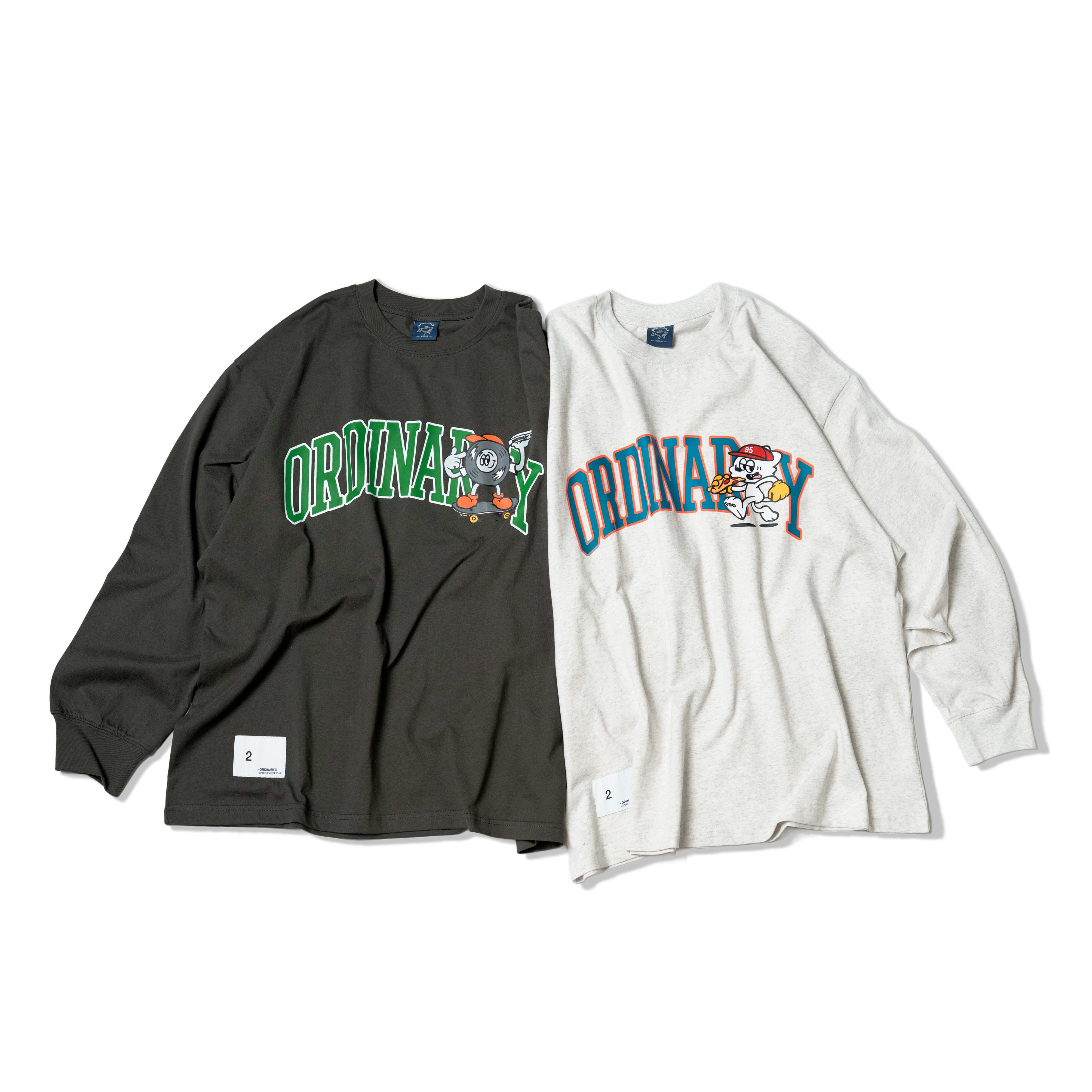 【車庫服飾】ORDINARY CAMPUS CHARACTERS LS TEE