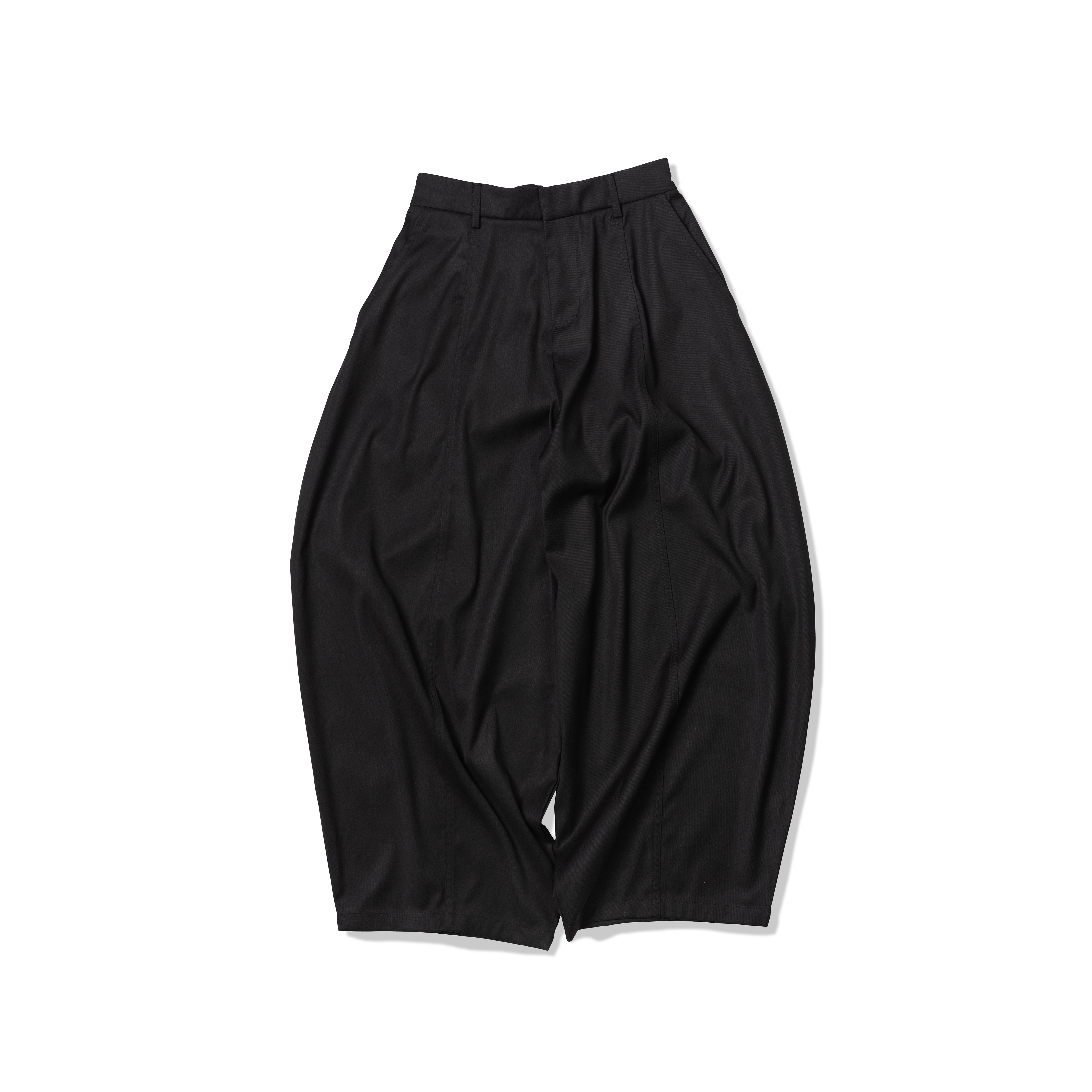 【車庫服飾】ORDINARY 3D CURVED WIDE-LEG SLACKS