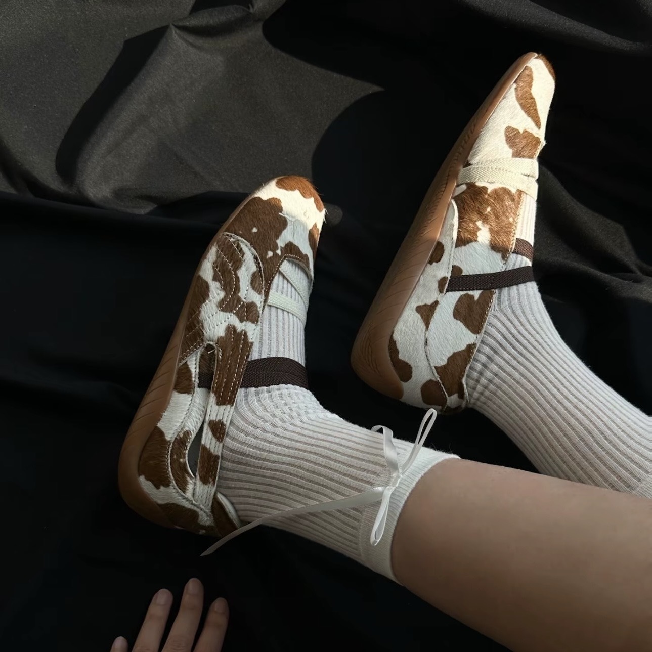 PUMA SPEEDCAT BALLET 棕白 奶牛紋 芭蕾 瑪莉珍 女鞋 407787-01