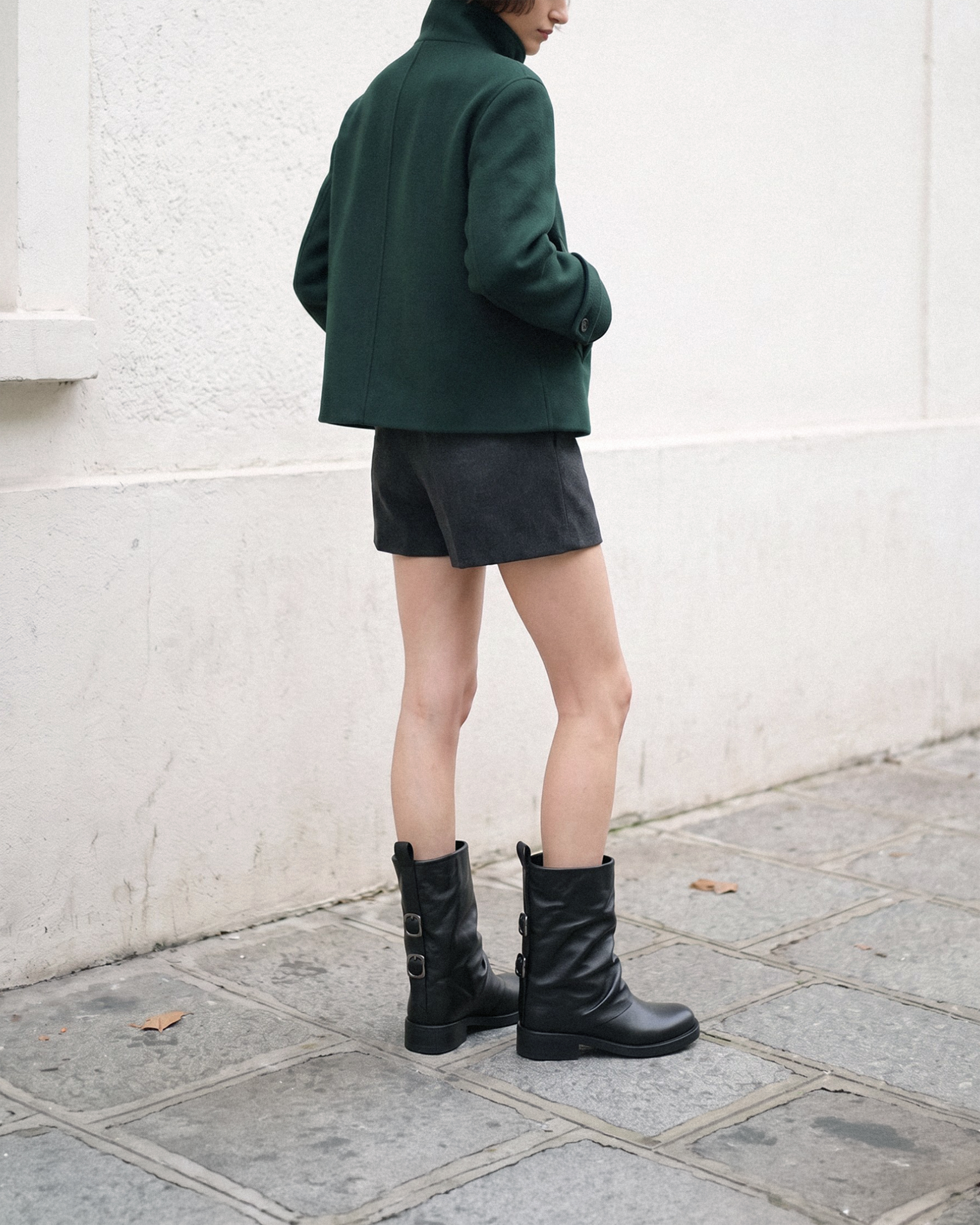 Slouch Boot 牛皮垂墜感短靴