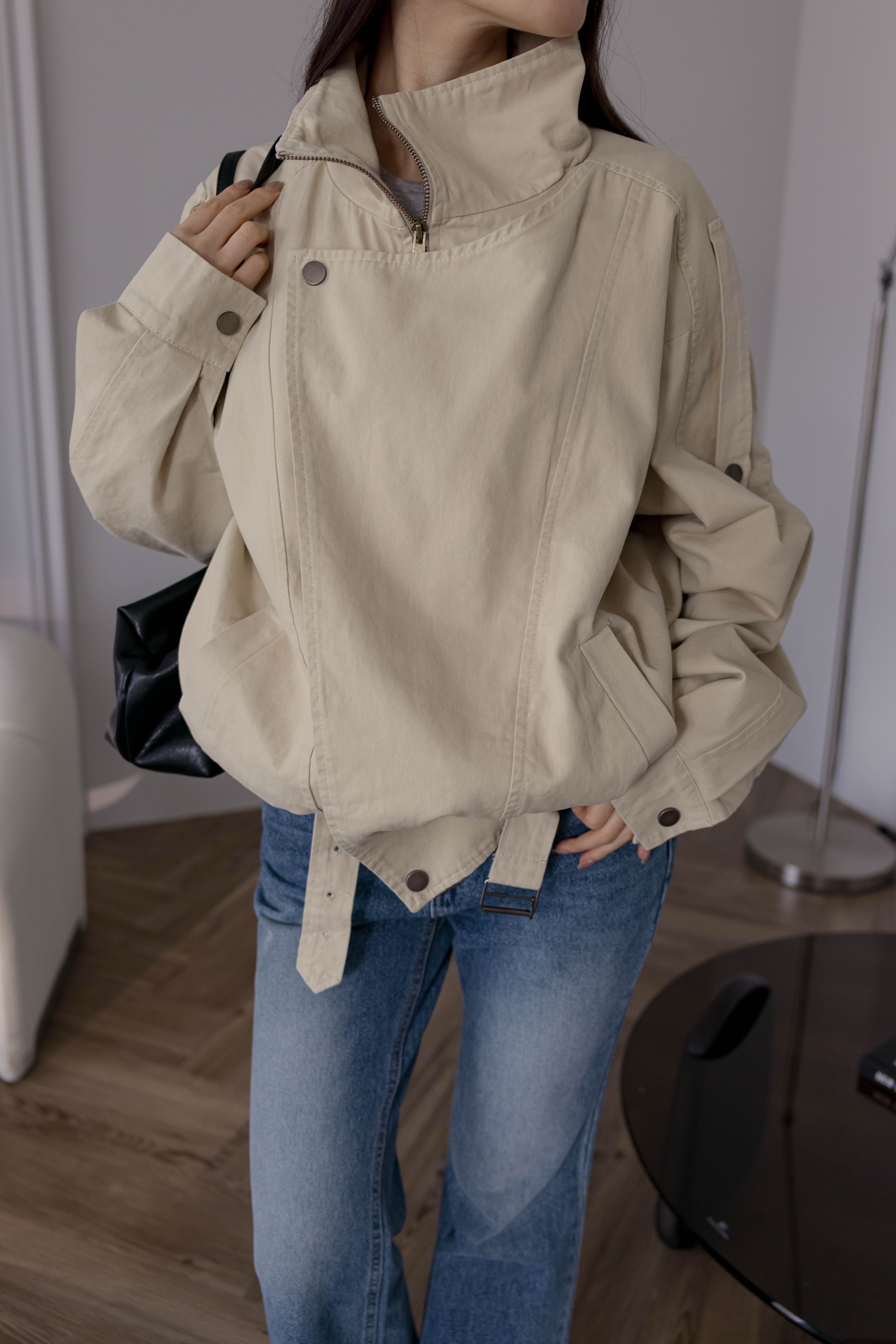 (預購)#AW18水洗機車風衣外套