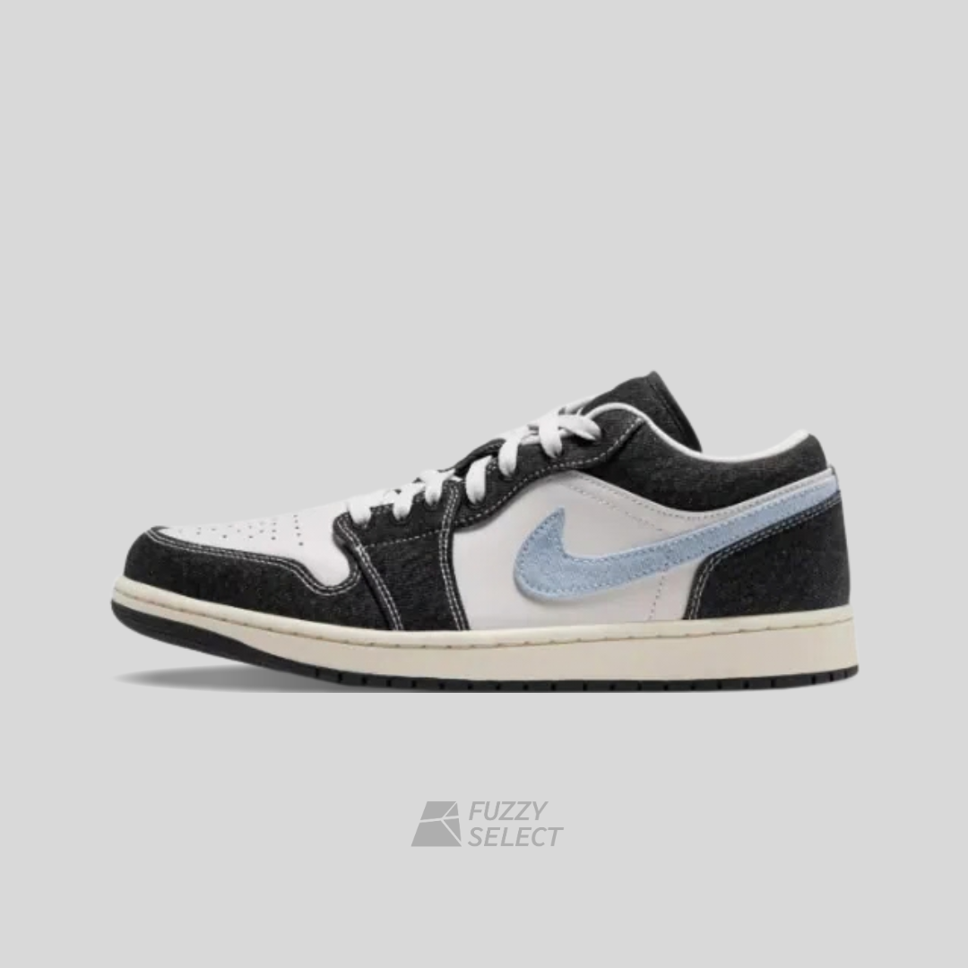 【逢甲 FUZZY】Air Jordan 1 Low "Armory Blue" 牛仔布 黑藍 JA4395-001