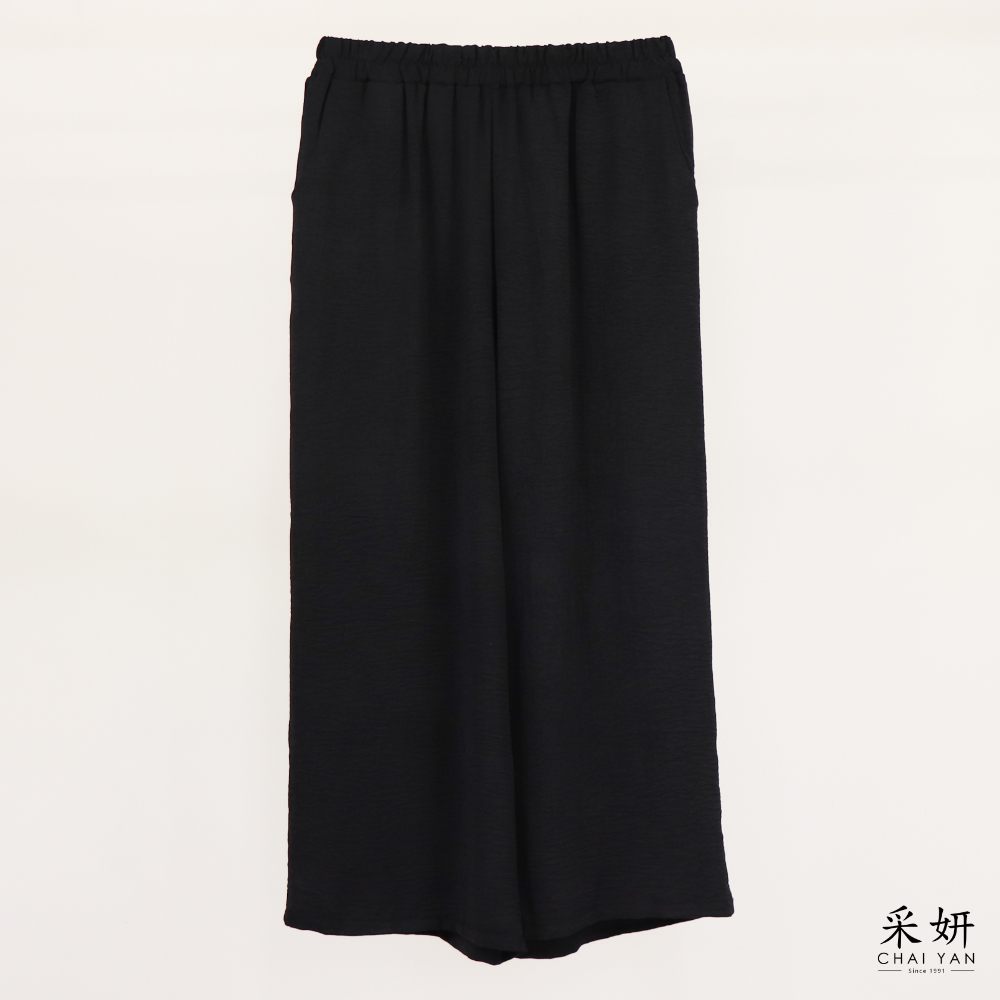 垂墜感休閒寬褲