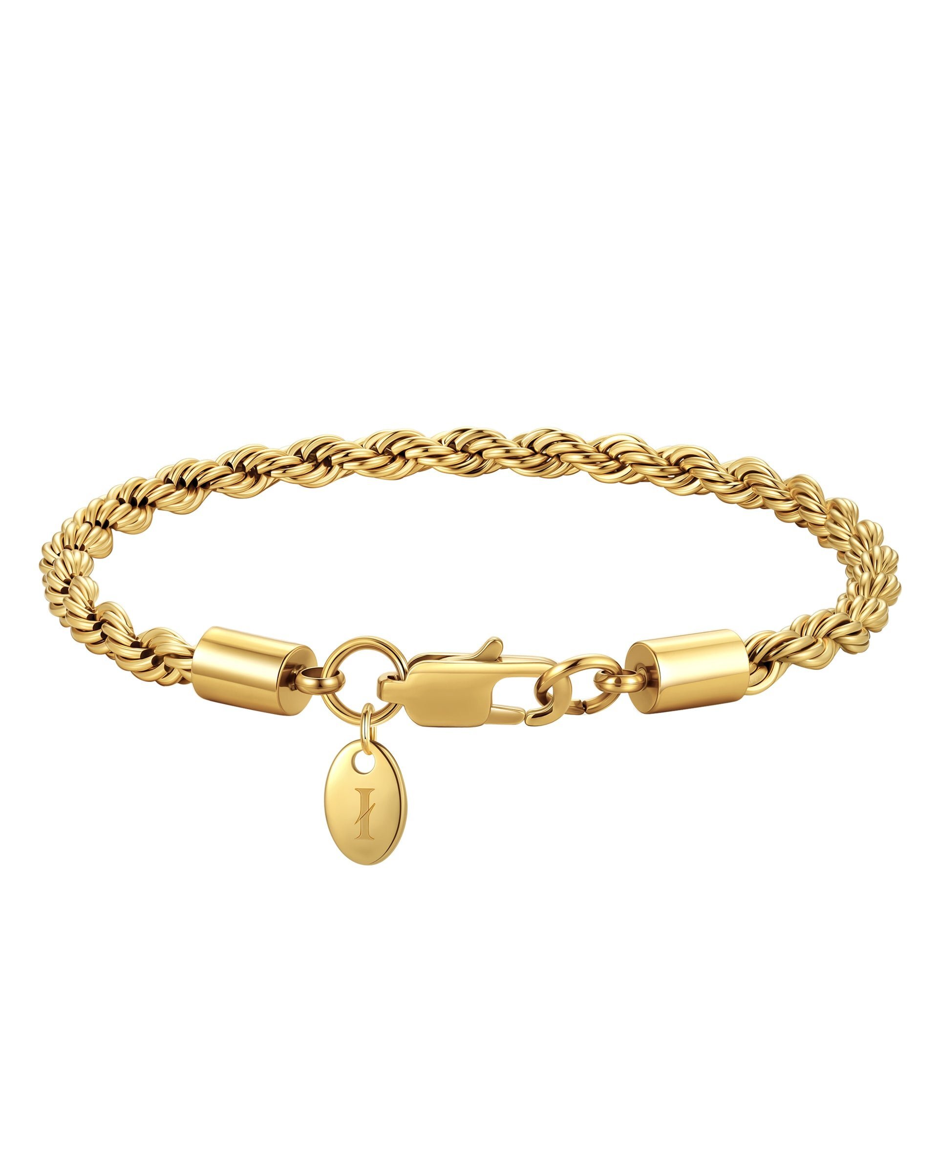 THE ROPE - 4mm 麻花手鍊 (18K Gold)