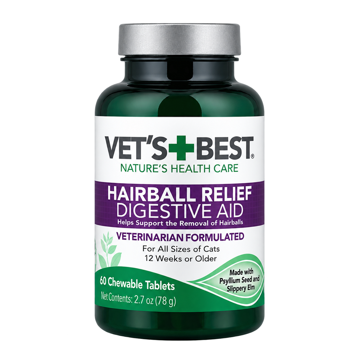 【iHerb】任兩件免運 Vet's Best 天然草本化毛錠 貓 化毛 Hairball 寵物 60顆