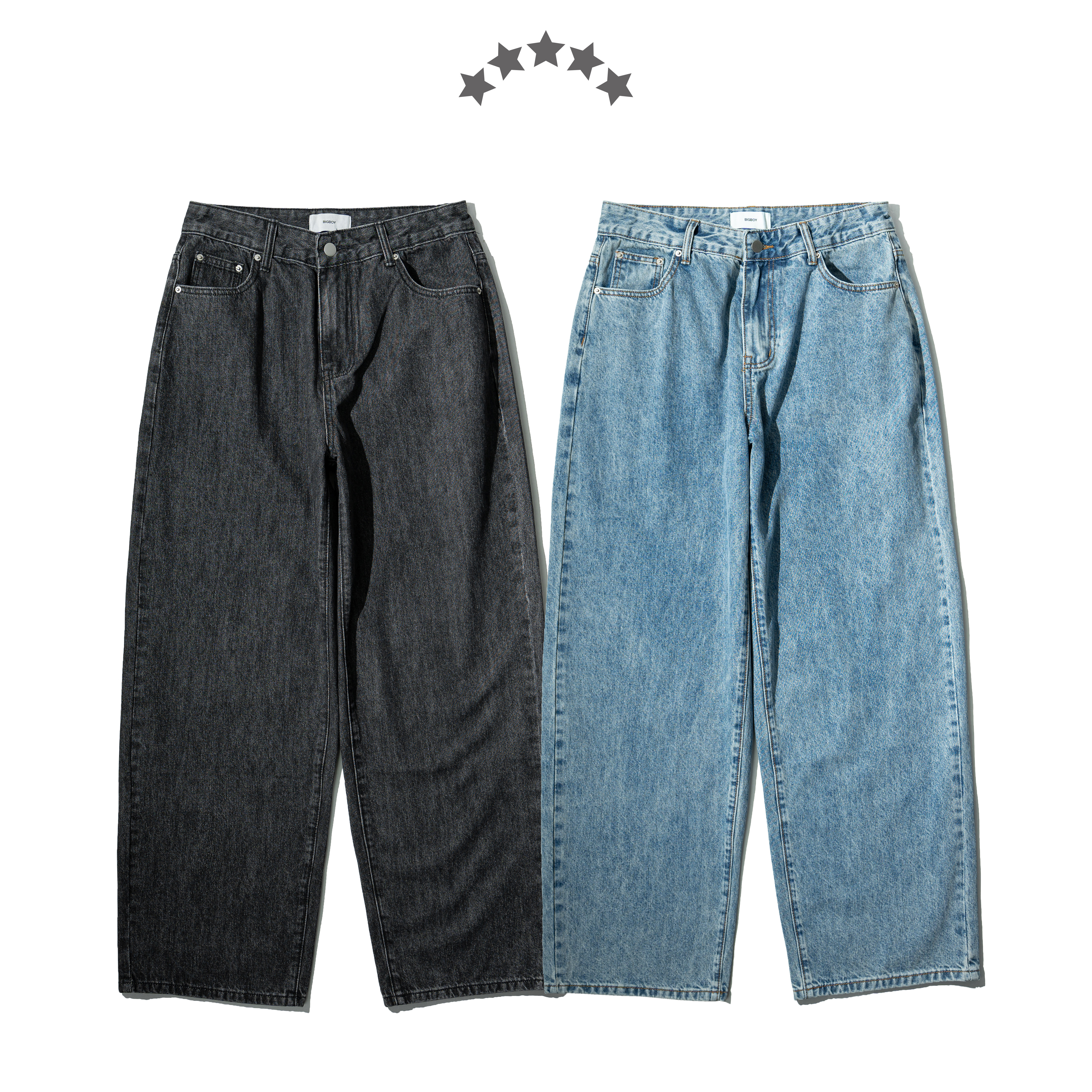 Washed Tapered Denim Jeans 水洗 錐形 牛仔長褲 [B-2686]