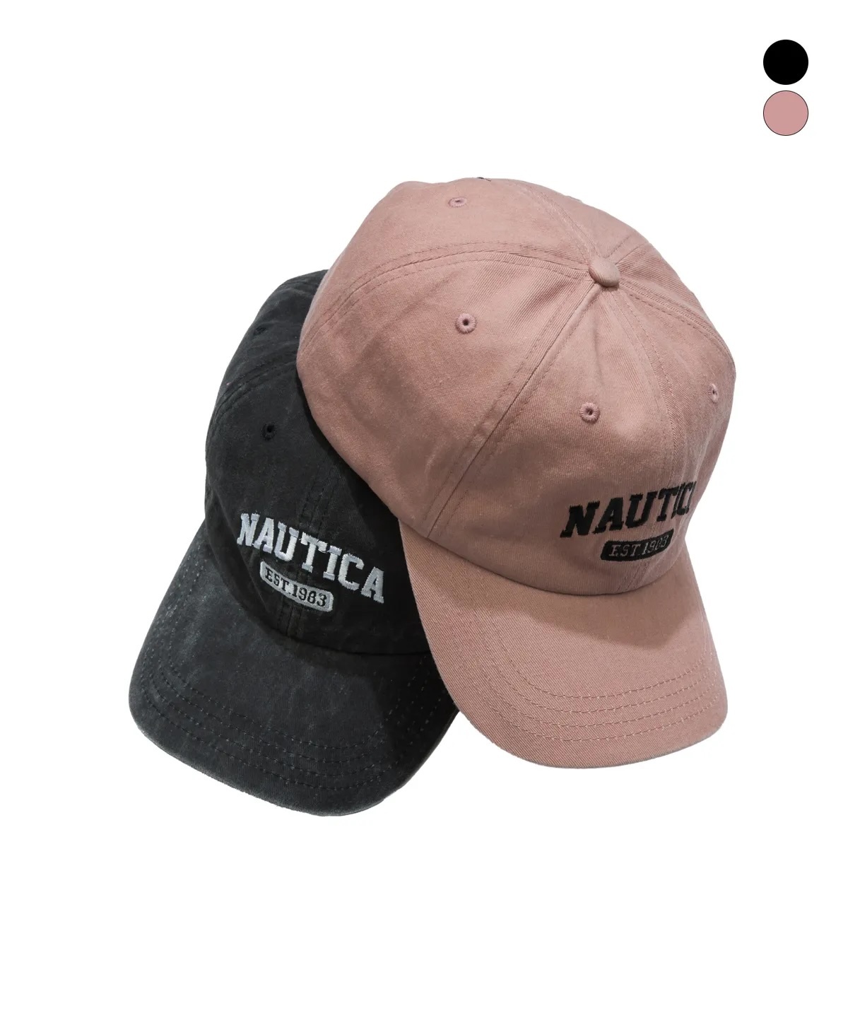 NAUTICA ARCH LOGO 六片式棒球帽 2色