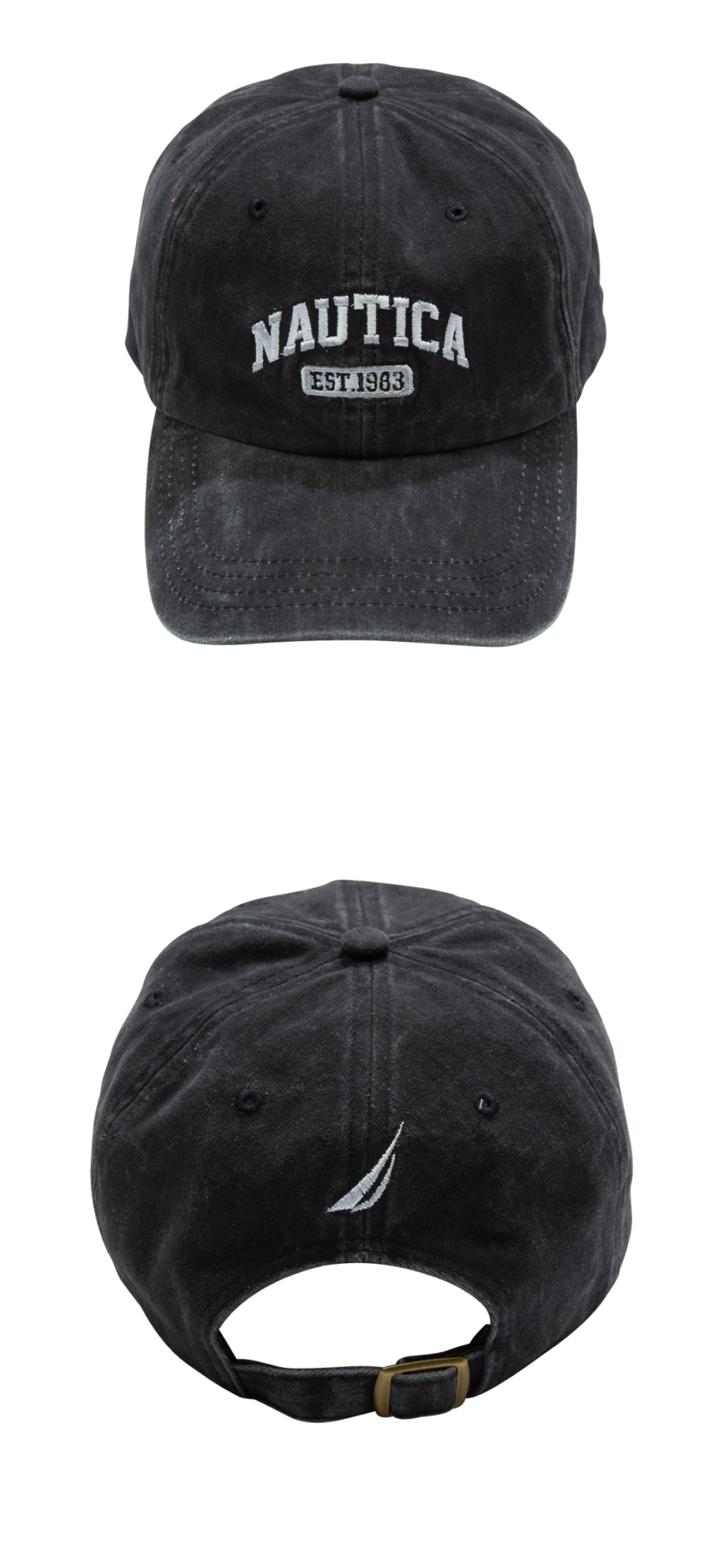NAUTICA ARCH LOGO 六片式棒球帽 2色