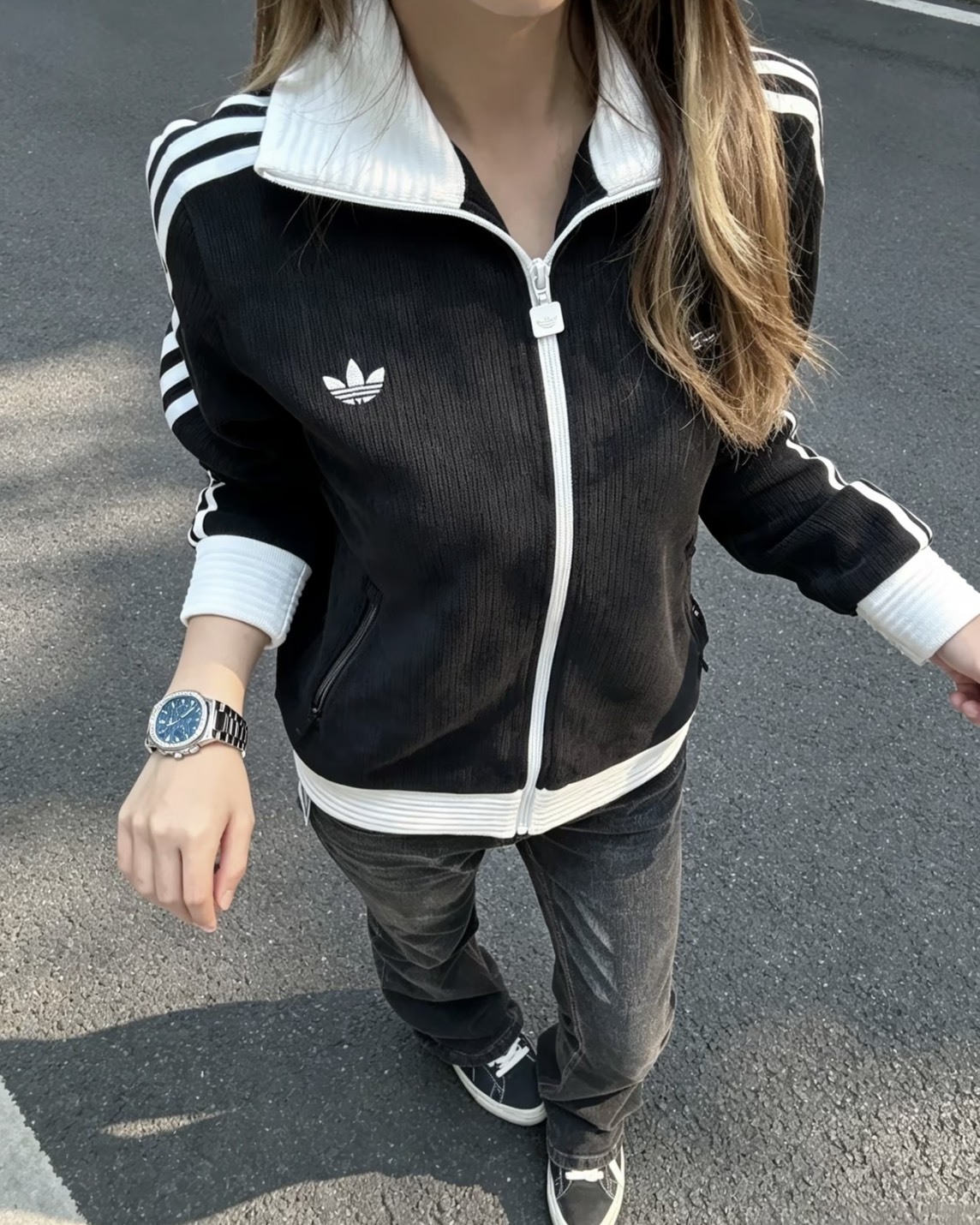 【預購】ADIDAS ORIGINALS x JENNIE FAN OG 翻領運動外套 2色 LD8924
