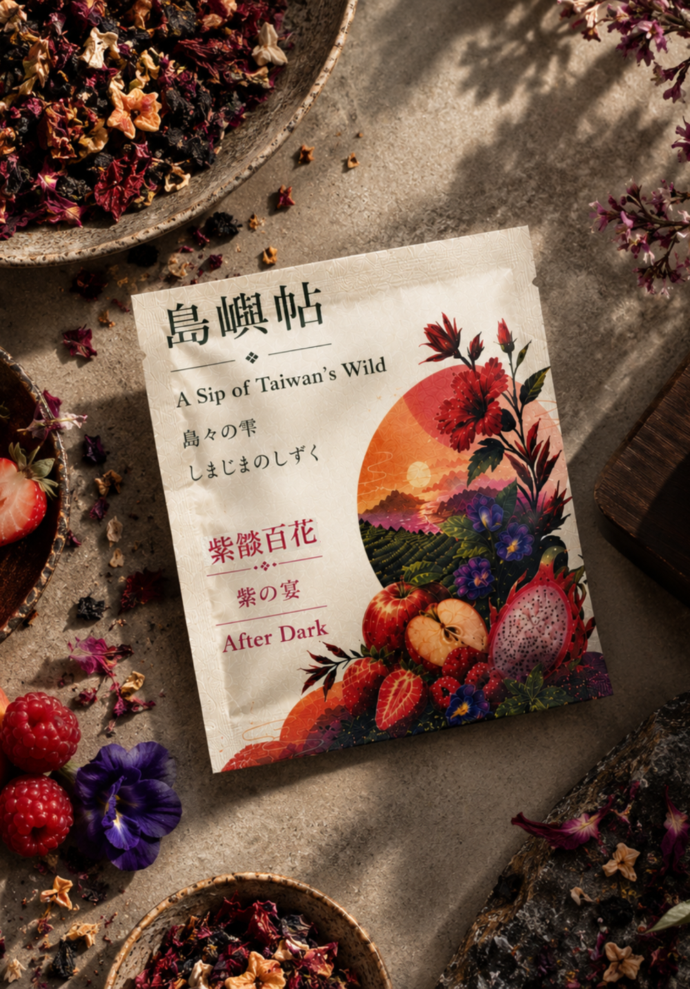 農禾四季｜【島嶼帖】品 • 茗茶  紫燄百花 (10入)