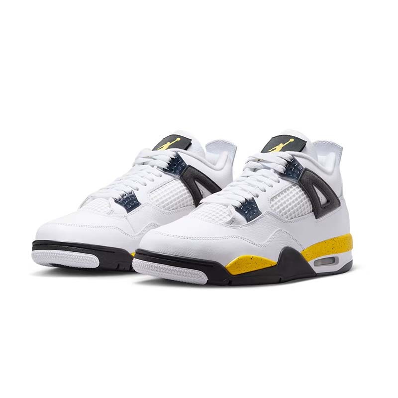 Air Jordan 4 "Tour Yellow" 魔鬼沾 可拆標 白黑黃 男鞋 IO2463-102 [台灣現貨]