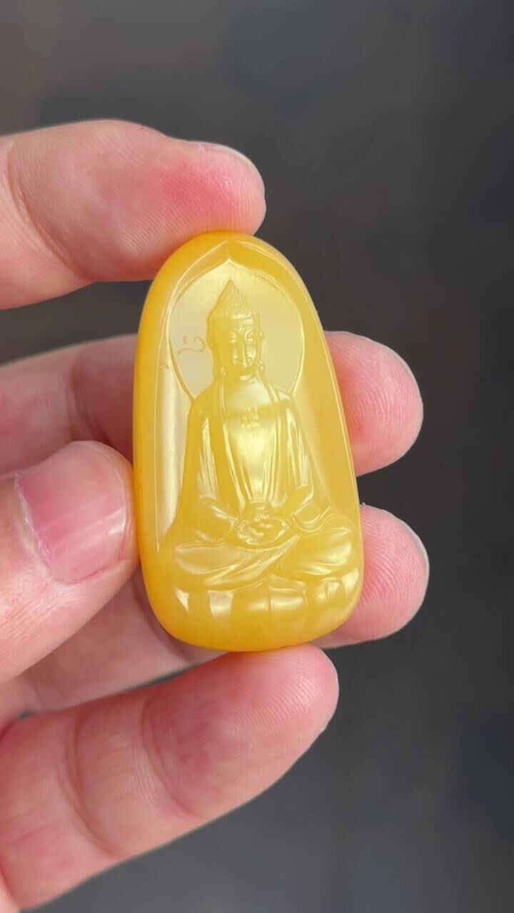 9573 和田玉金觀音