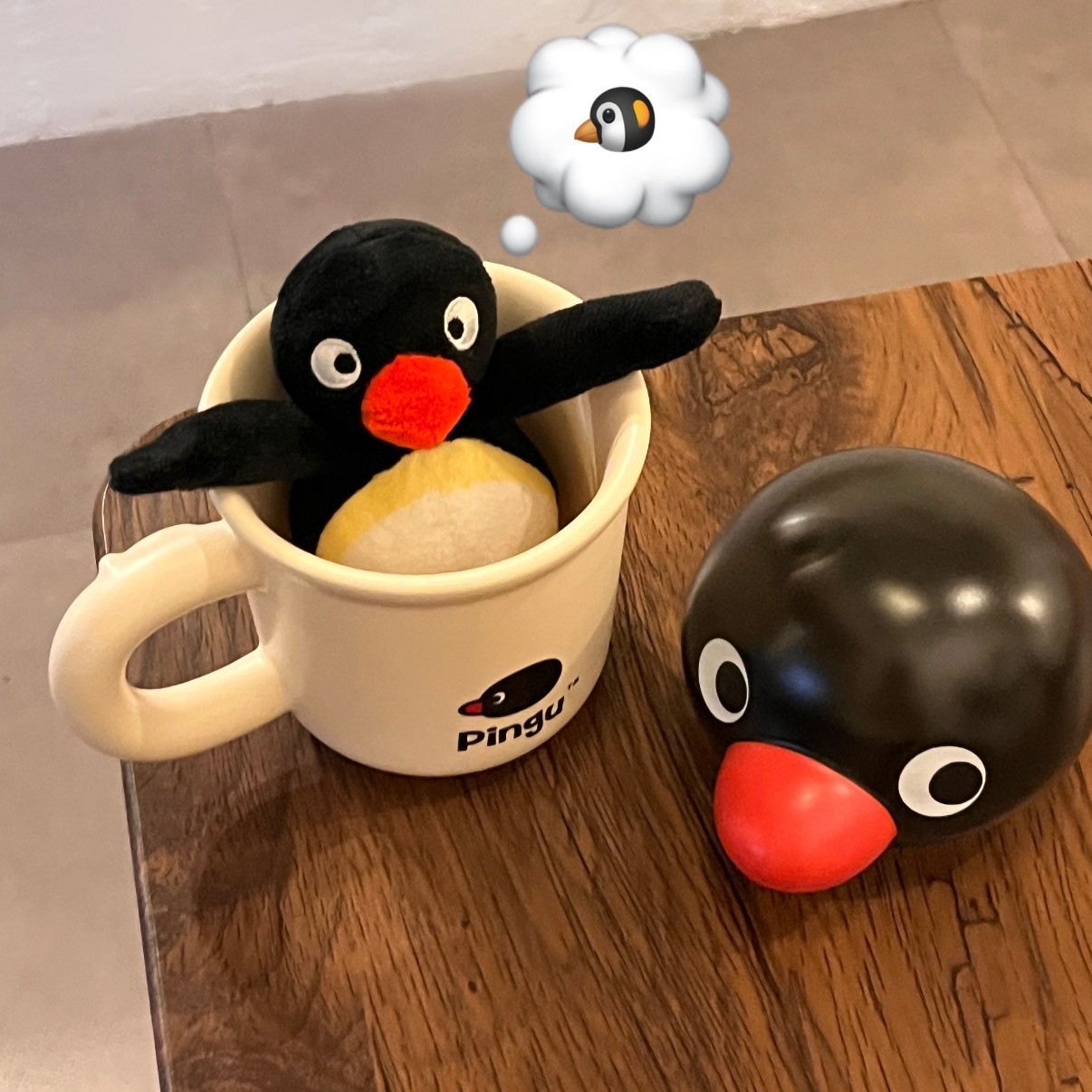 正版授權 PINGU 企鵝家族 立體 陶瓷大頭 馬克杯 300ML