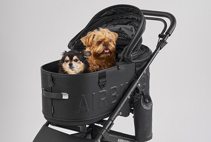 AirBuggy Dome3 Premier Si Large Premium Pet Stroller (20kg) – Black **Limited Edition**