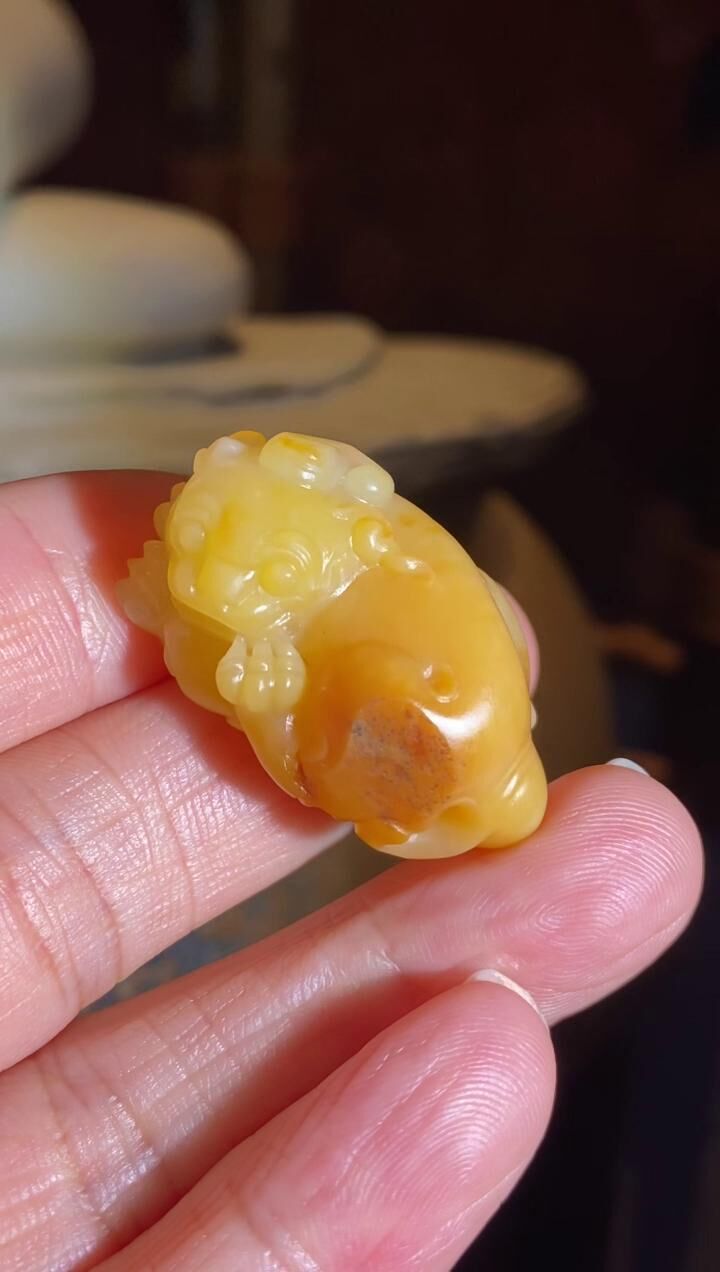 9578 和田玉籽料貔貅