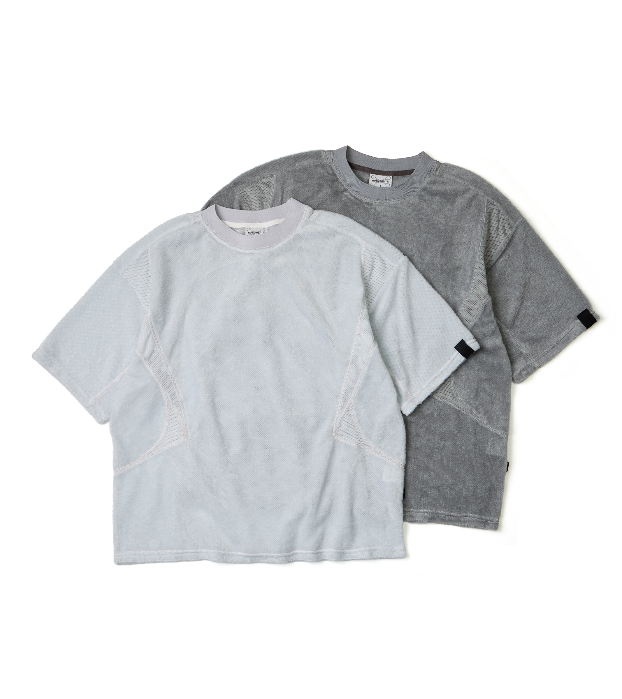 nozzle quiz®｜Octa® Seam S/S Tee (Pumice White/Shale Grey)