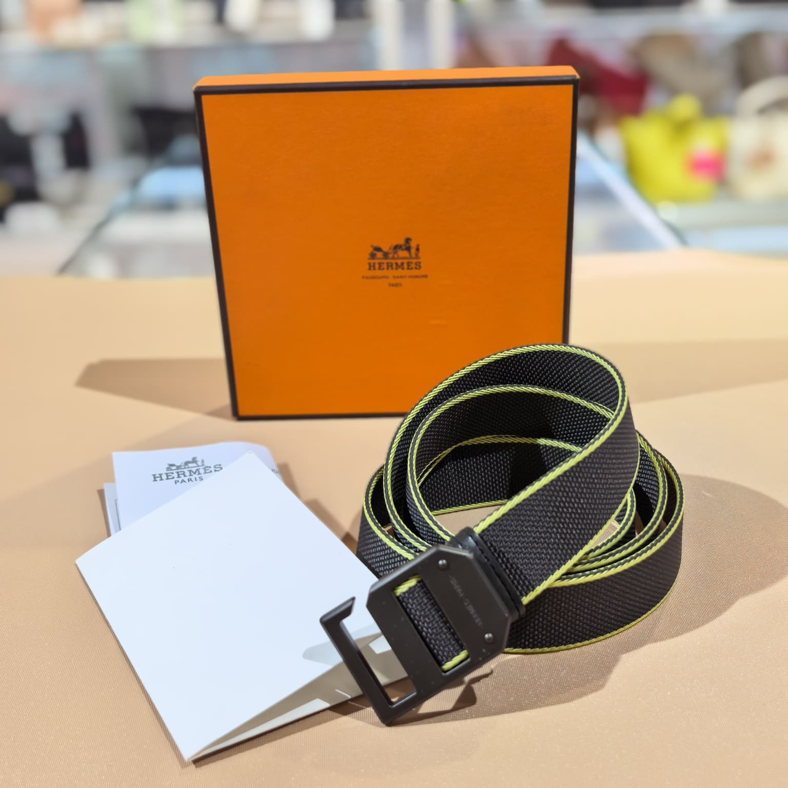 全新Hermes皮帶 Vert De Gris / Chlorophilia / Vert H010660UAADL Slide 30 belt #Brand new #香榭站正品
