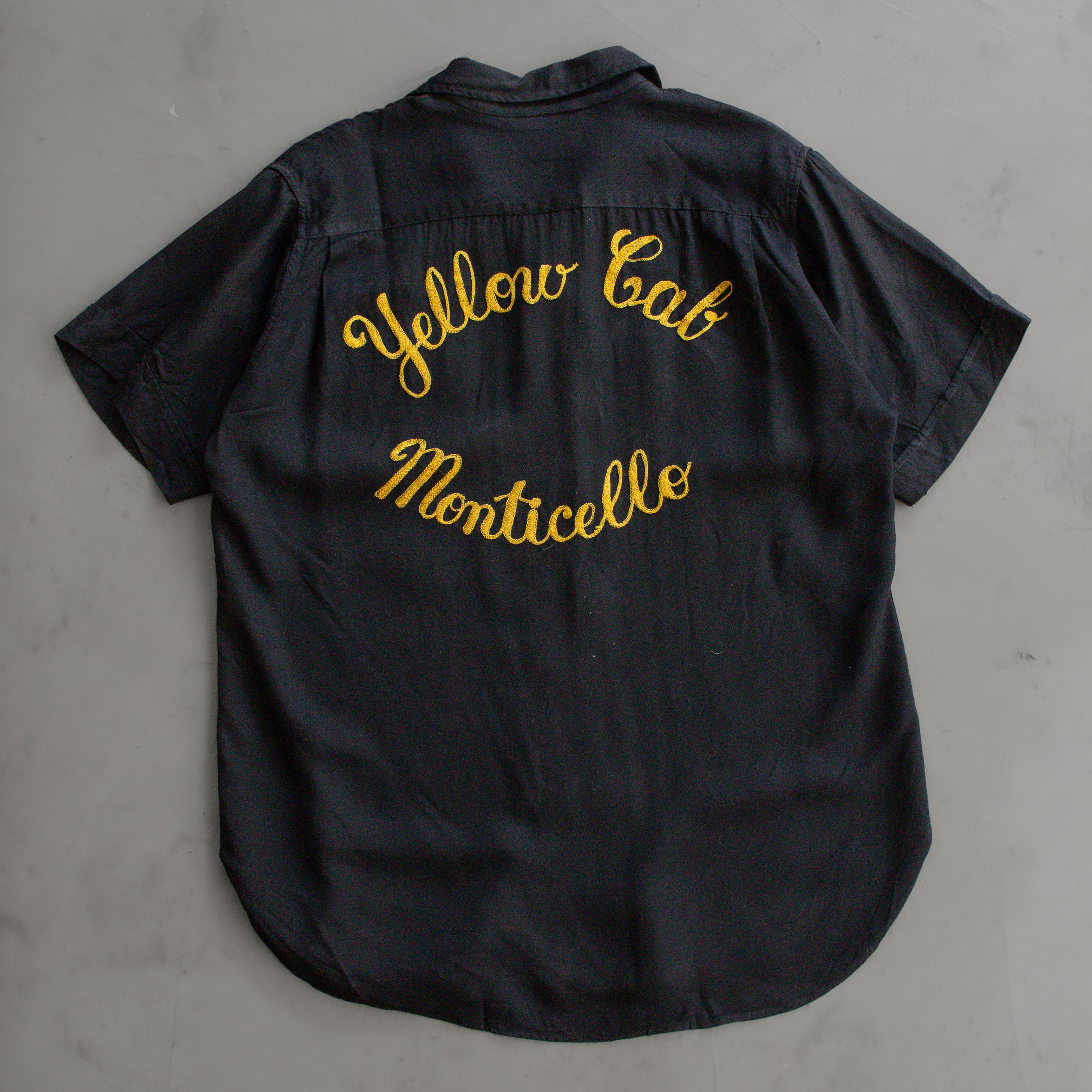 50S EMPIRE RAYON BOWLING SHIRT 美國製 黑色 嫘縈 保齡球襯衫