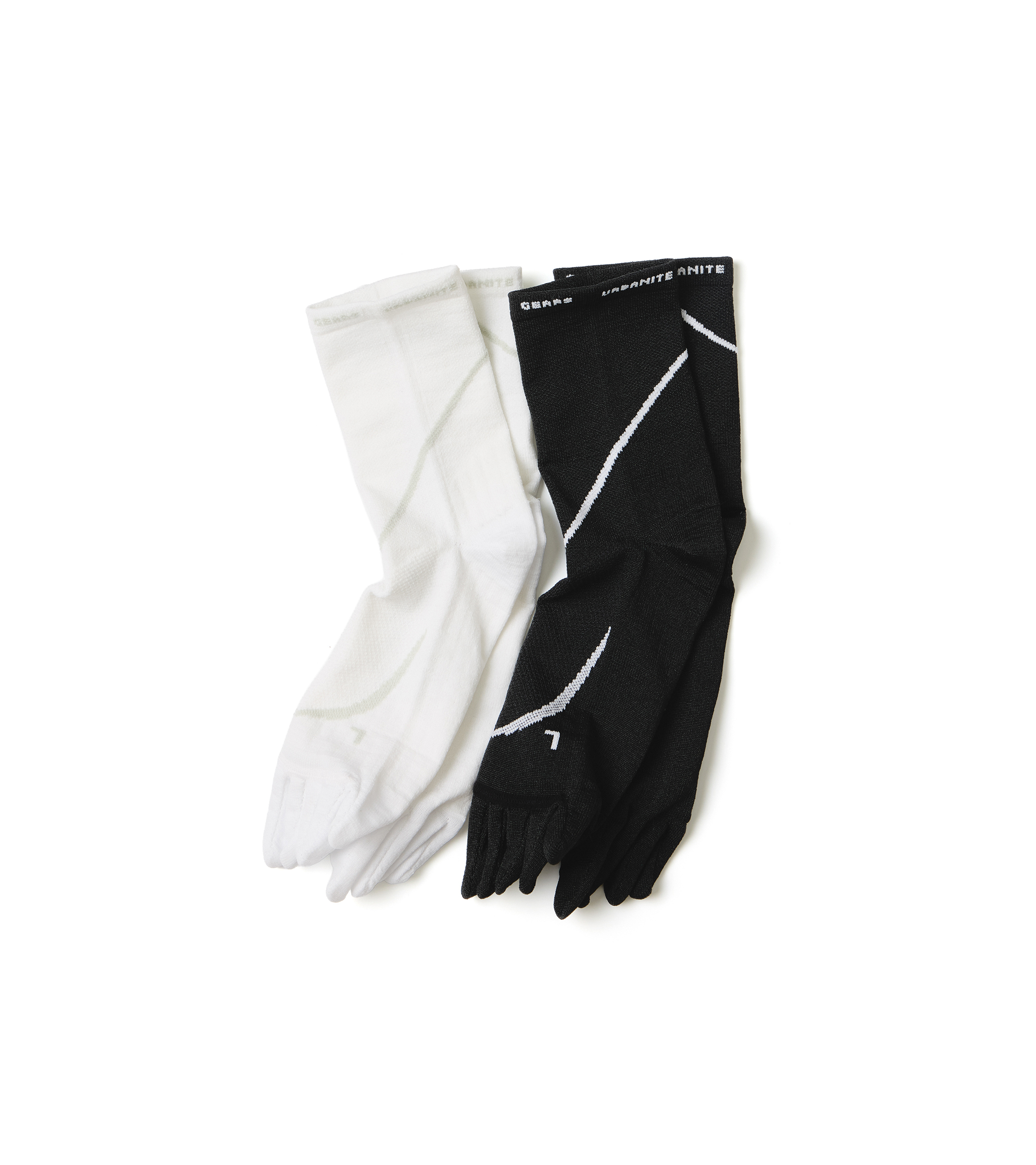 nozzle quiz®｜Anti-slip Fivefingers Socks (飛黑/飛白)