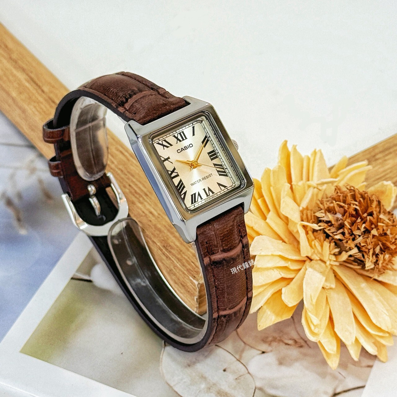 【 CASIO】卡西歐經典小方錶 LTP-V007L-9B 22mm Modern Watch