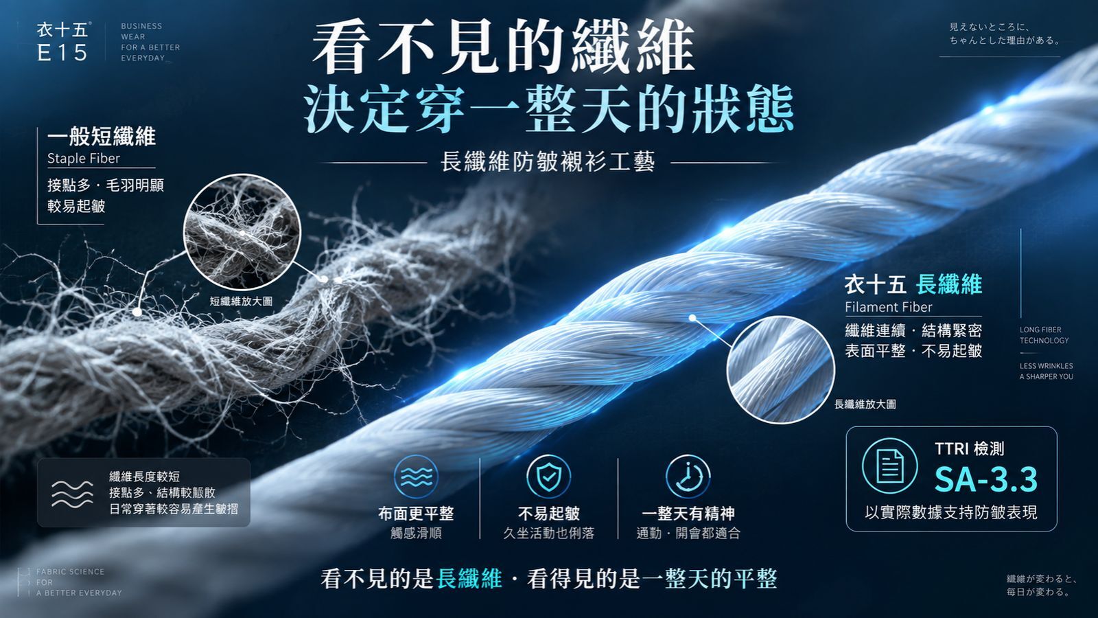 長纖維防皺襯衫工藝：與短纖維的比較