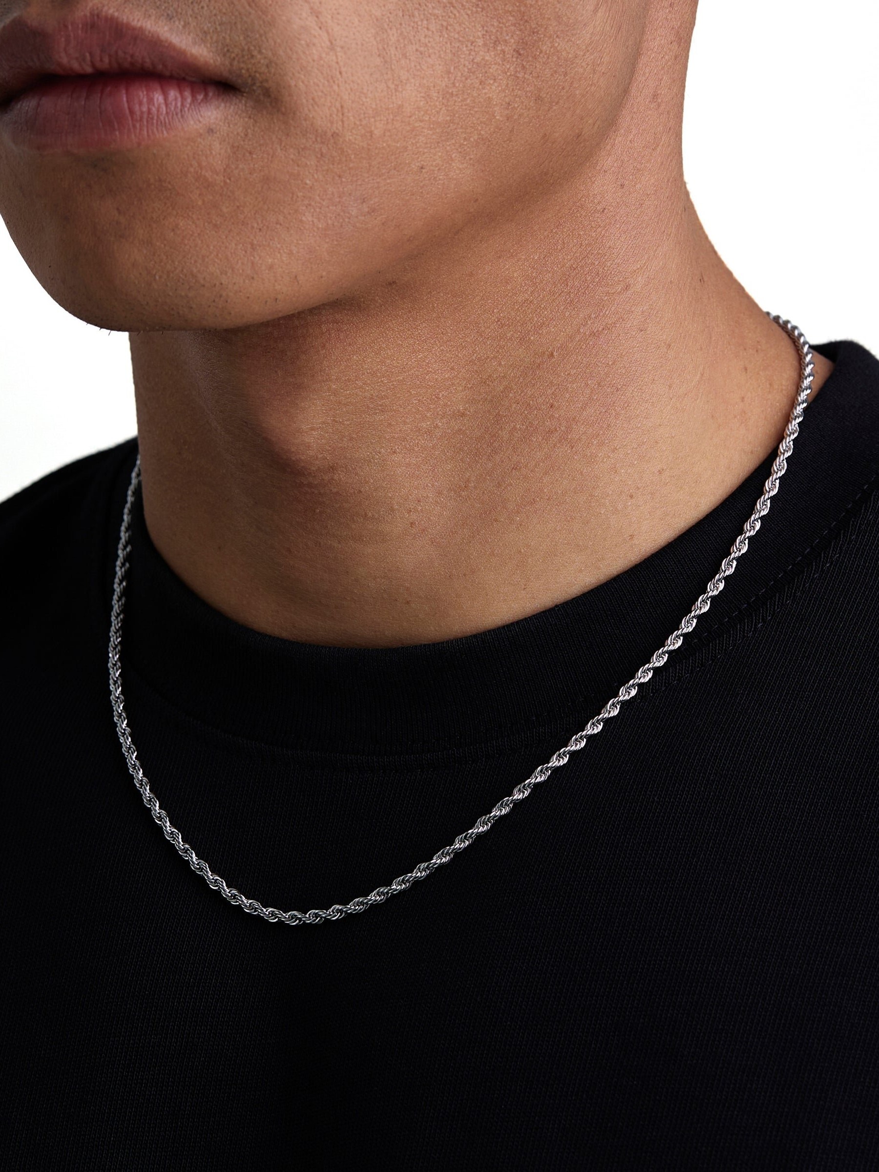 THE ROPE - 3mm 麻花項鍊 (White Gold)