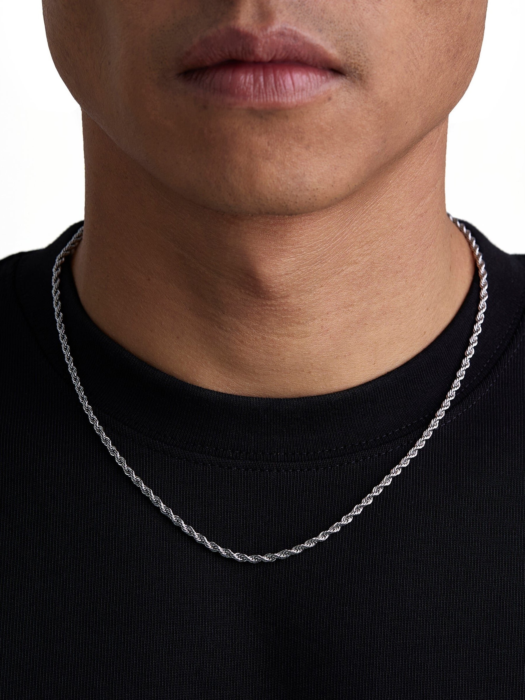 THE ROPE - 3mm 麻花項鍊 (White Gold)