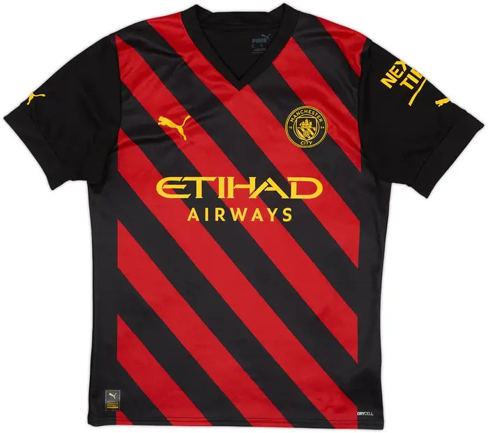 2022 Manchester City Authentic Away Shirt with 9 HAALAND