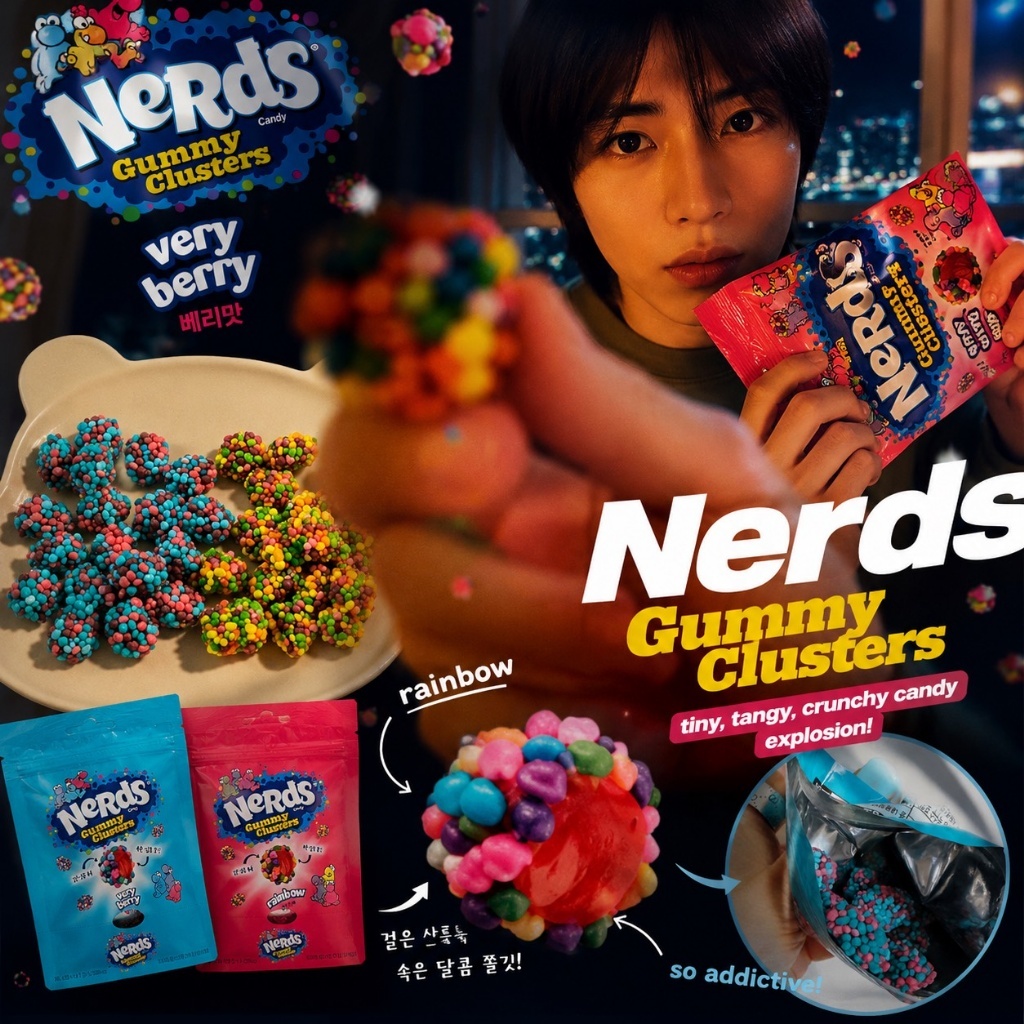 韓國愛豆也愛 Nerds彩虹粒粒QQ軟糖(45g)