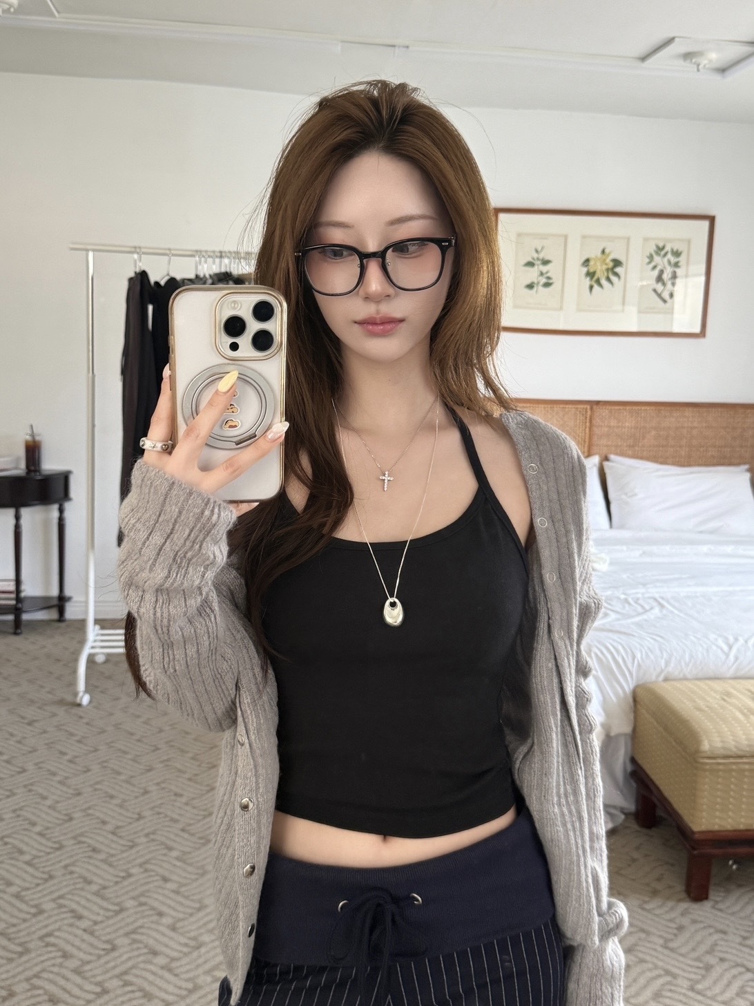 A33 超顯臉小 美圖黑框眼鏡!!