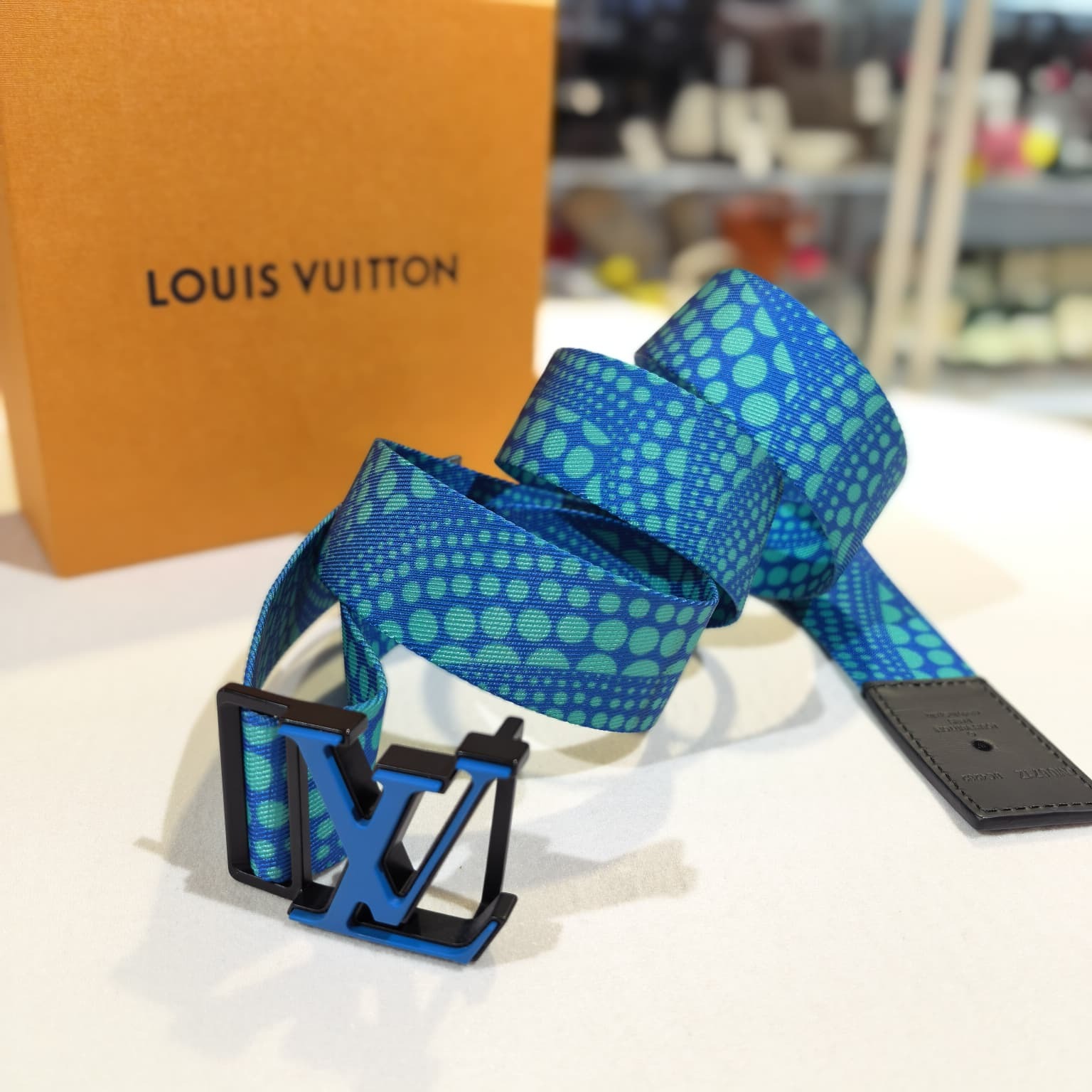 全新LV腰帶,M0671Z,草間彌生限量版,LV x YK LV WEBBING BELT, LV皮帶,#BRAND NEW #香榭站正品