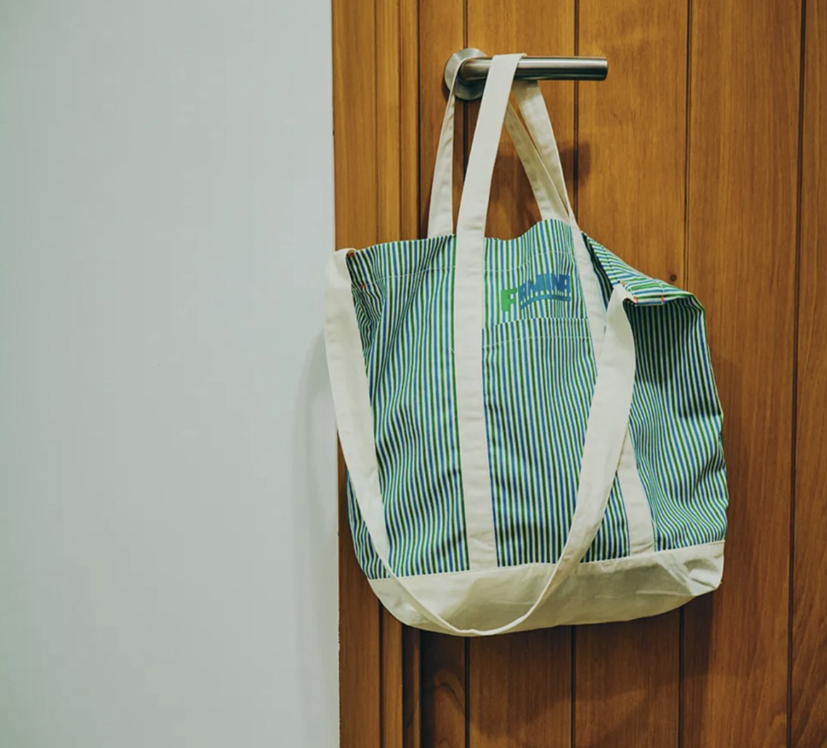 Famima Park by NIGO Green Stripes Tote Bag