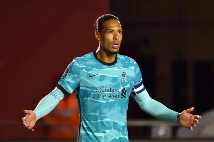 2020 Liverpool Player Issue Away Shirt with 4 VIRGIL