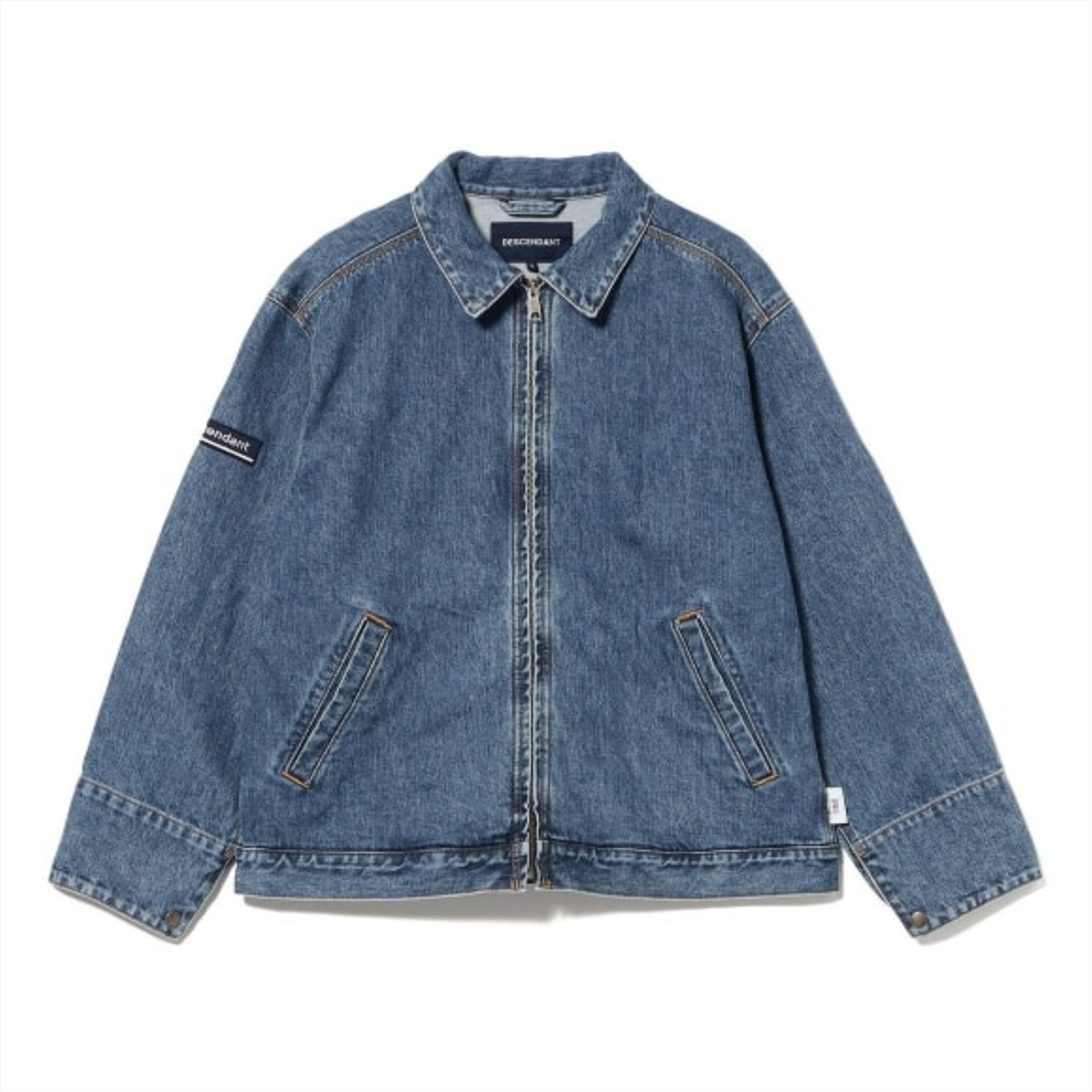2026AW DESCENDANT EDDIECO DENIM JACKET 重磅 水洗 拉鍊 牛仔 外套 夾克 現貨 262WVDS-JKM03