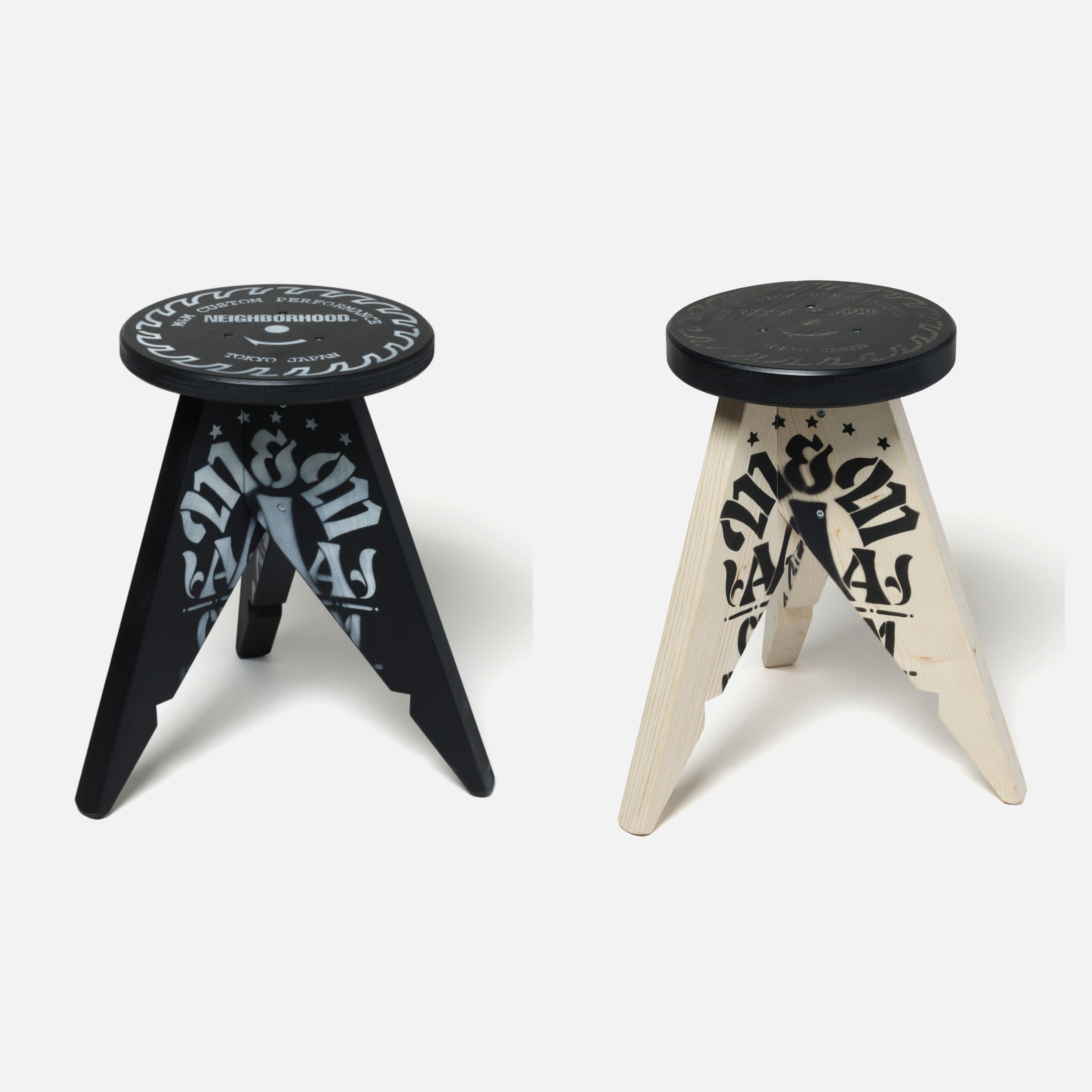 2026AW NEIGHBORHOOD NH X M&M . STOOL-1 STOOL-2 職人手工木作 木頭椅凳 雙色 椅子 現貨 262MWMMN-AC02 / 262MWMMN-AC03