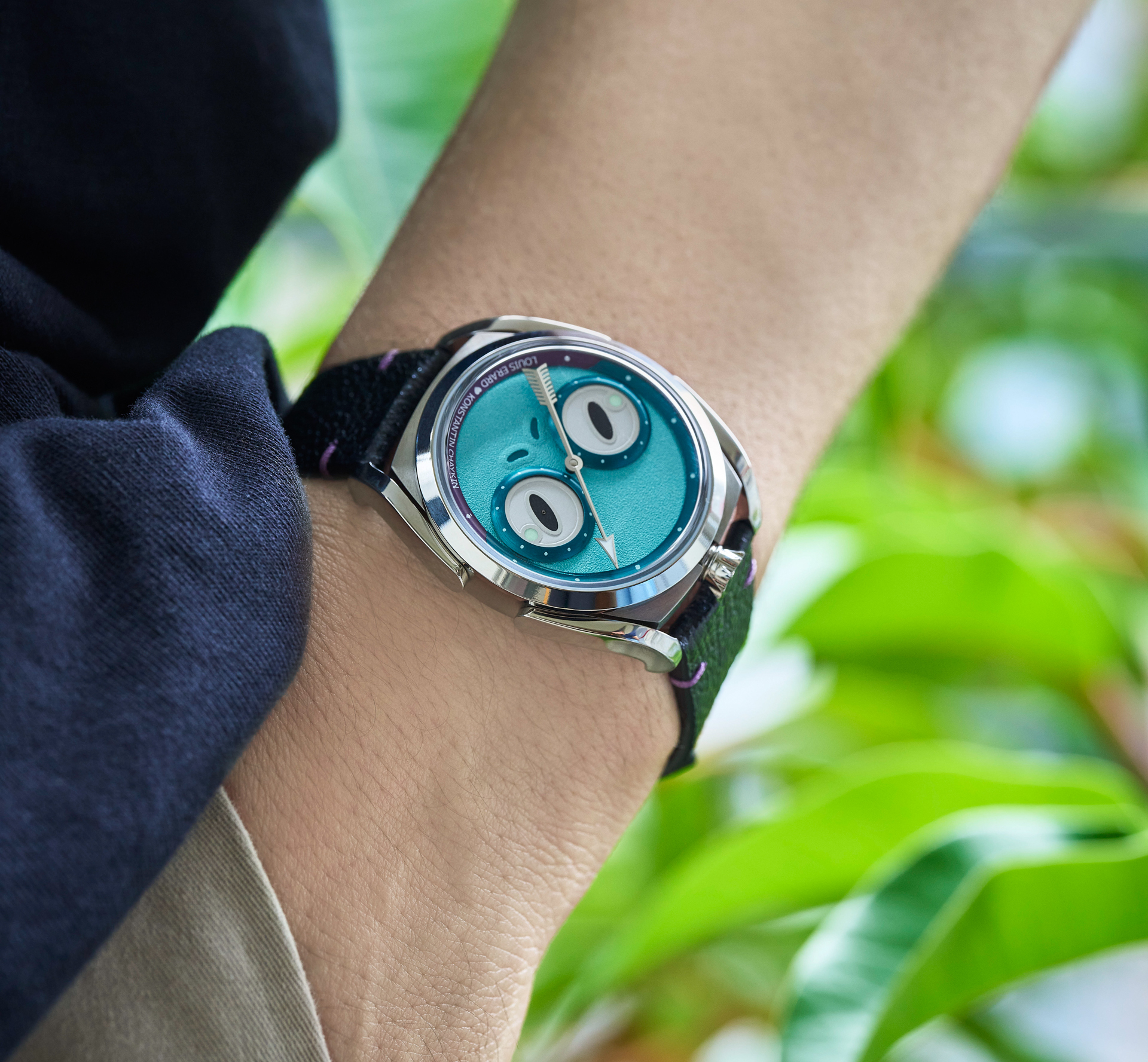 Louis Erard x Konstantin Chaykin 聯名款, Unfrogettable Turquoise ,85340AA03.BVA192,青蛙公主,Himeji Kurozan,Urushi 漆藝,斯拉夫傳說,Grade 5 鈦金屬錶殼