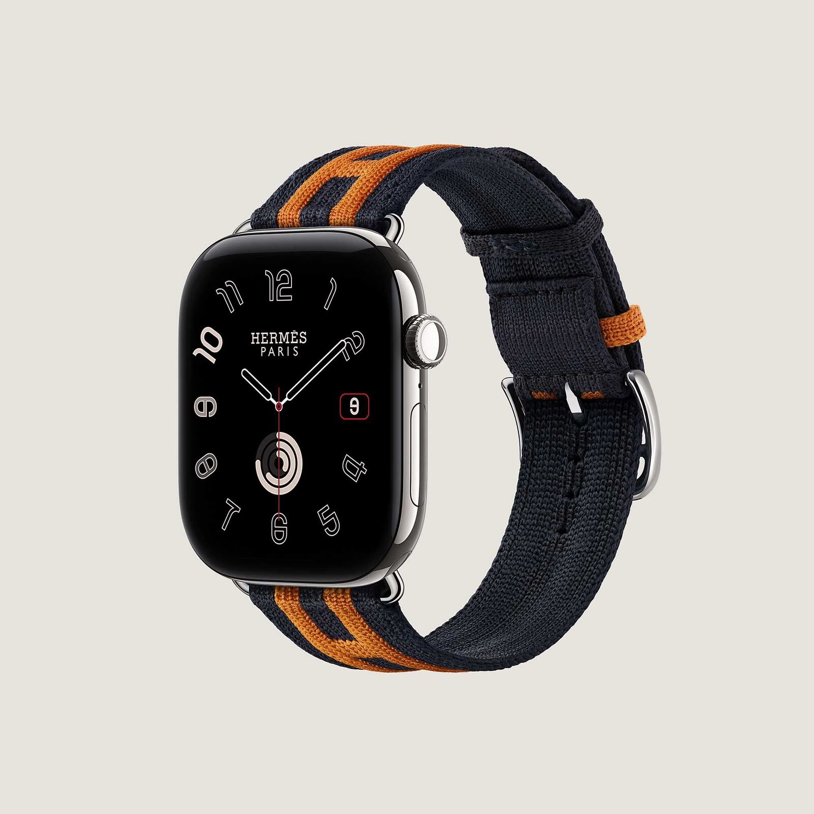 Apple Watch S12 46MM Bleu Nuit/Orange